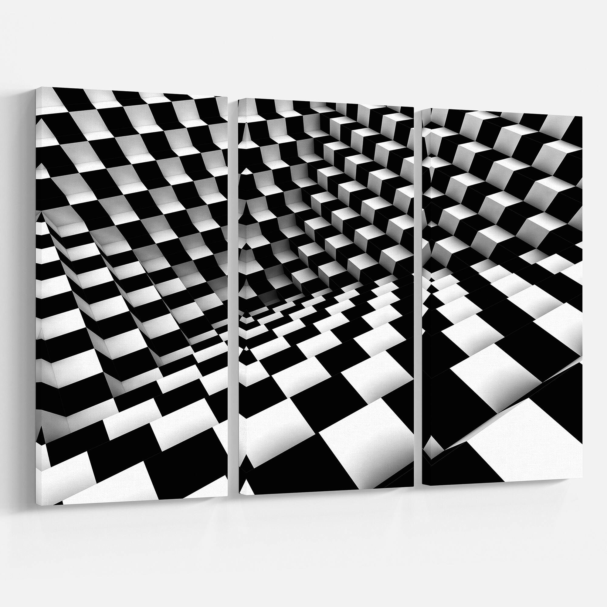 Designart - Optical Black and White Pattern