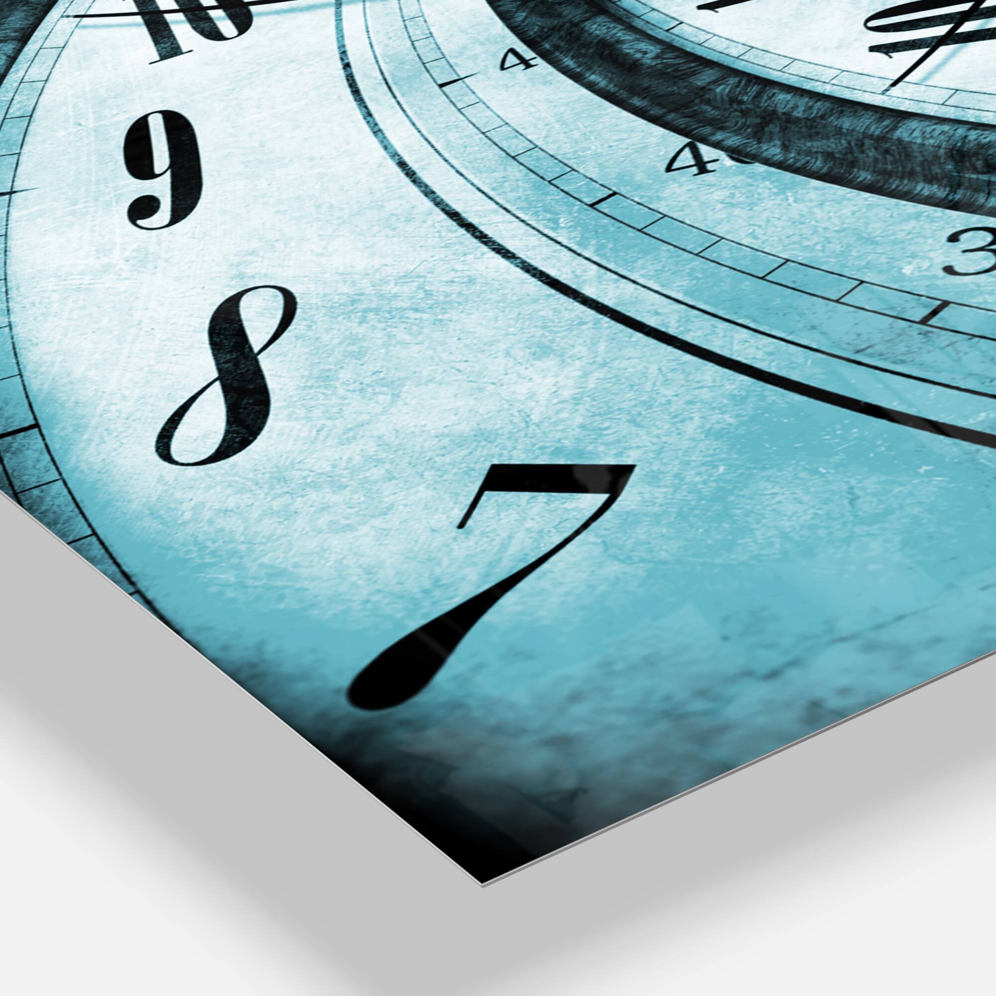 Designart 'Time Vortex Spiral Modern Rectangular Wall Clock