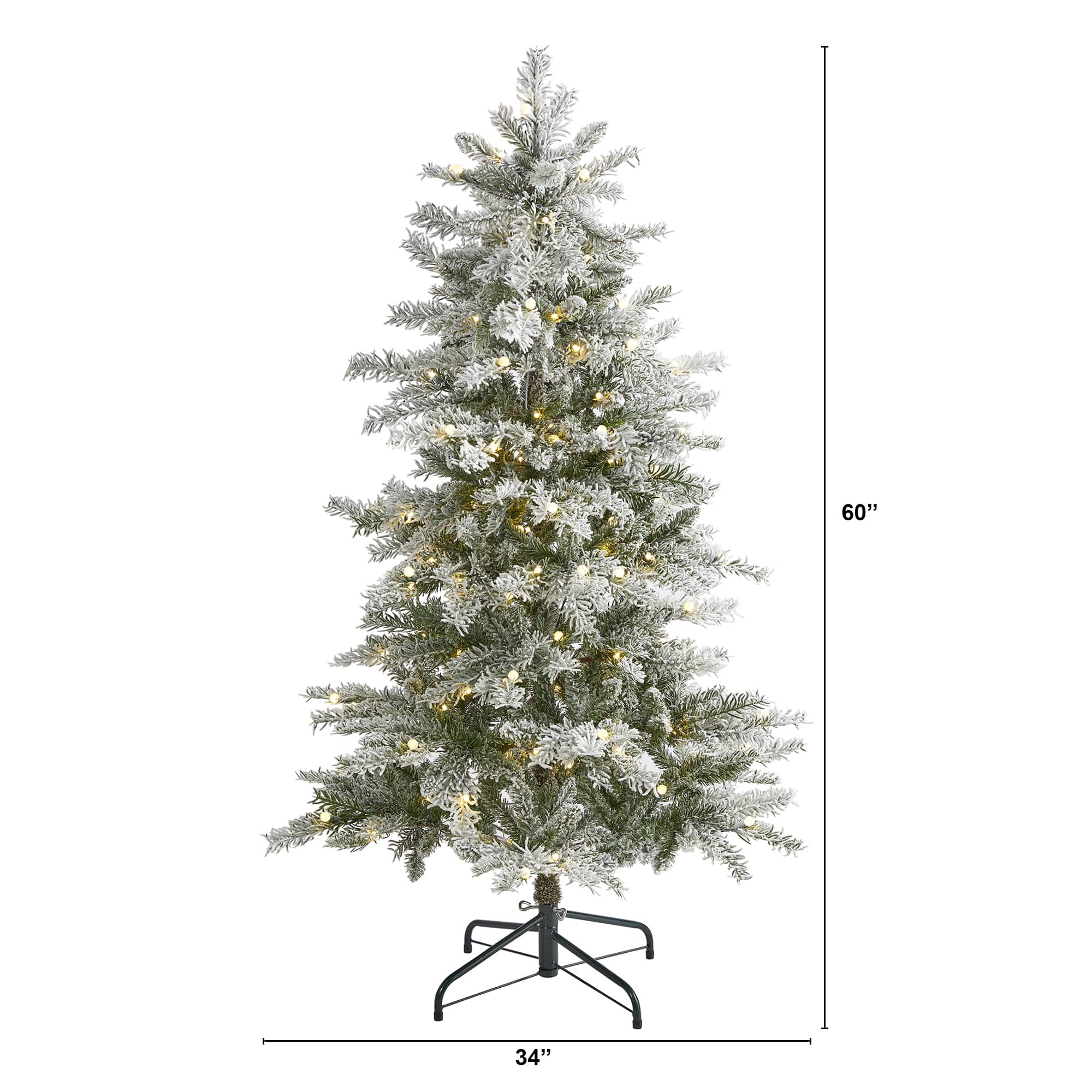5ft. Pre-Lit Nova Scotia Spruce Artificial Christmas Tree, Warm White LED Lights