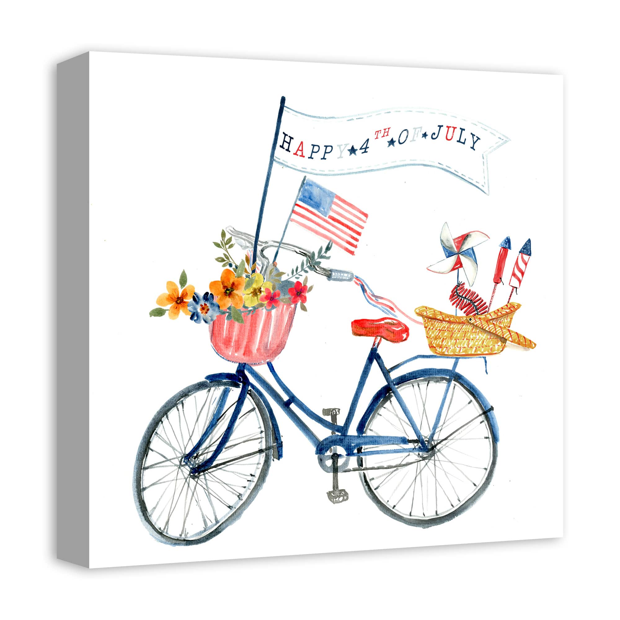 American Bike Canvas Wall Art