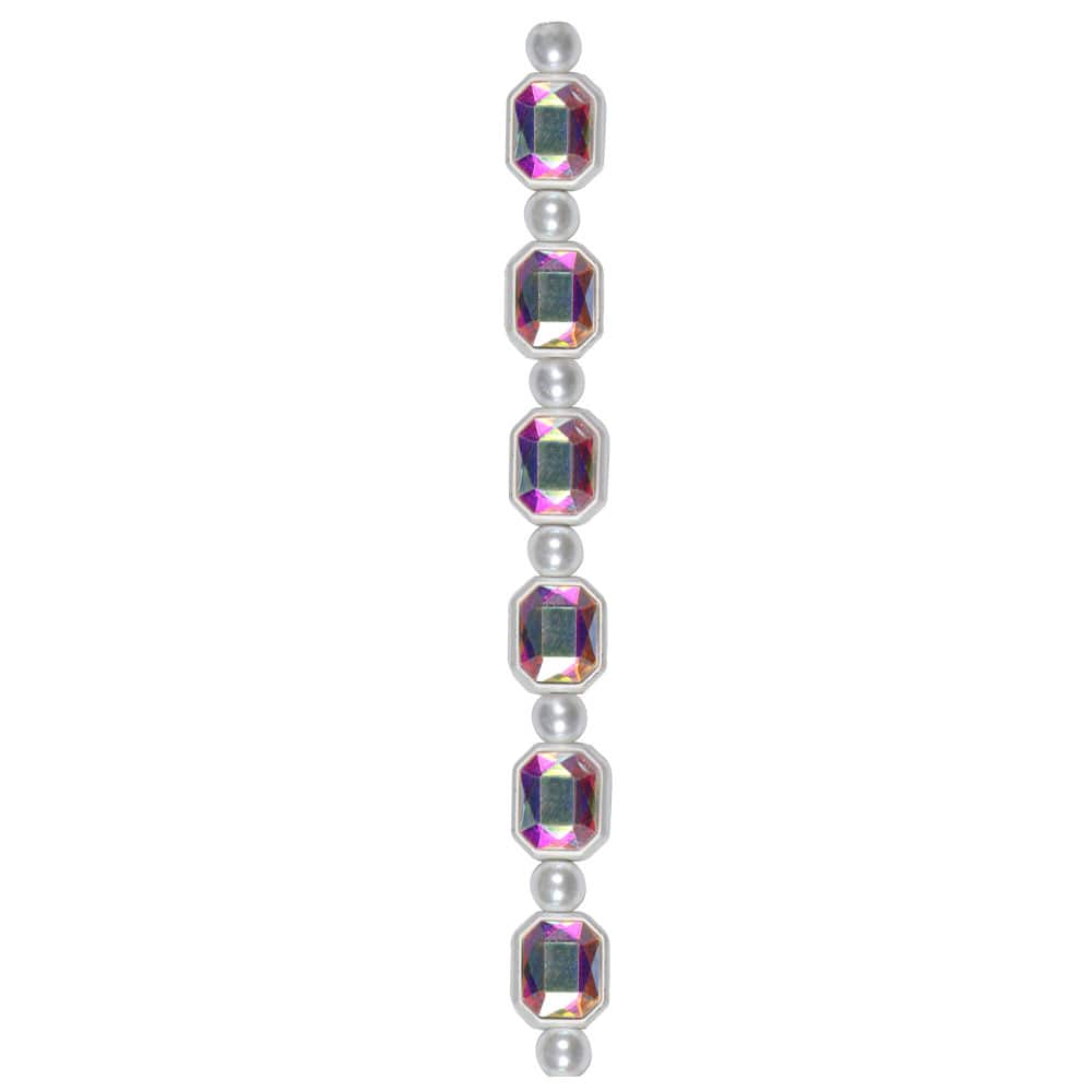 12mm Emerald Cut Crystal & Metal Beads, 6ct. by Bead Landing™