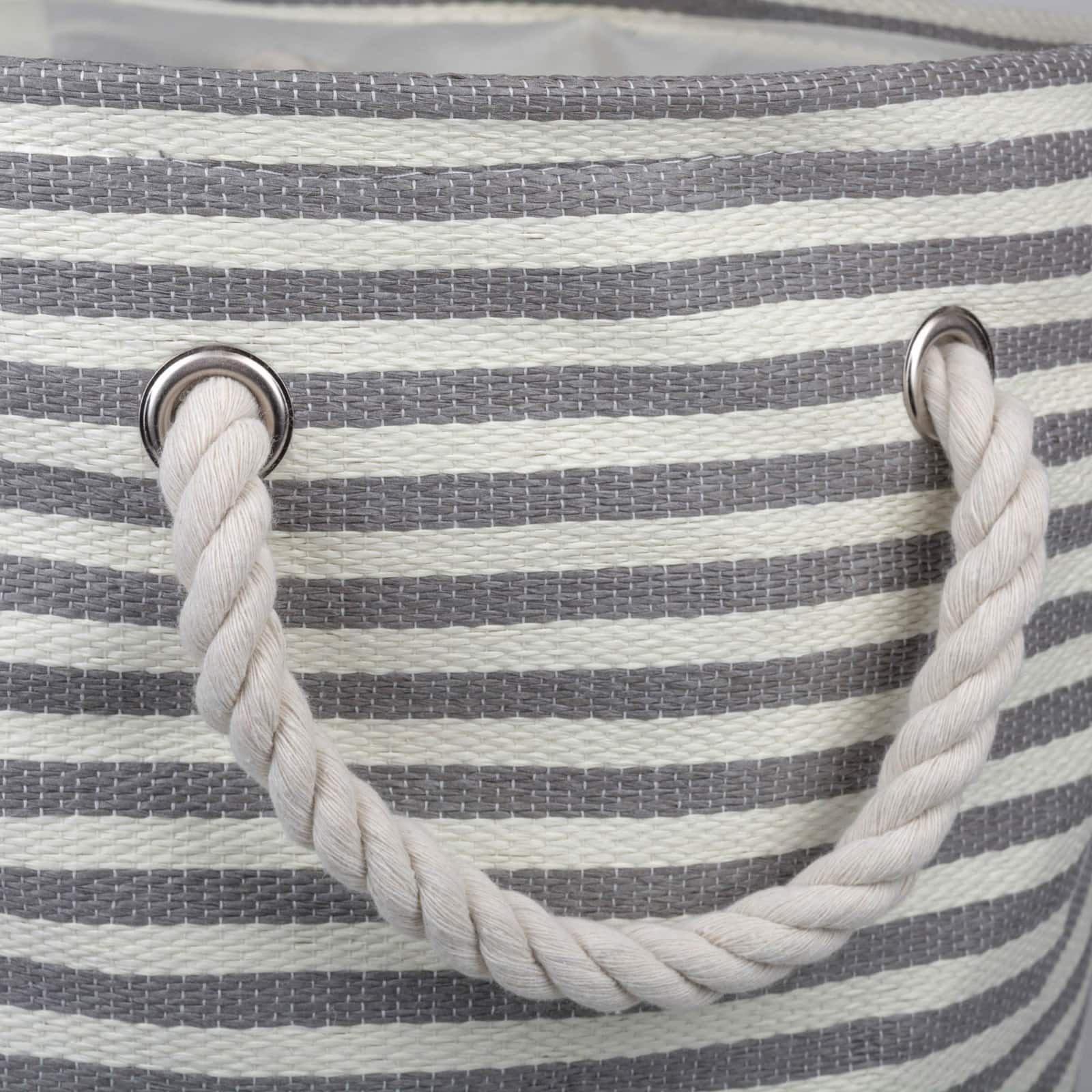 DII® 20" Pinstripe Woven Paper Storage Bin