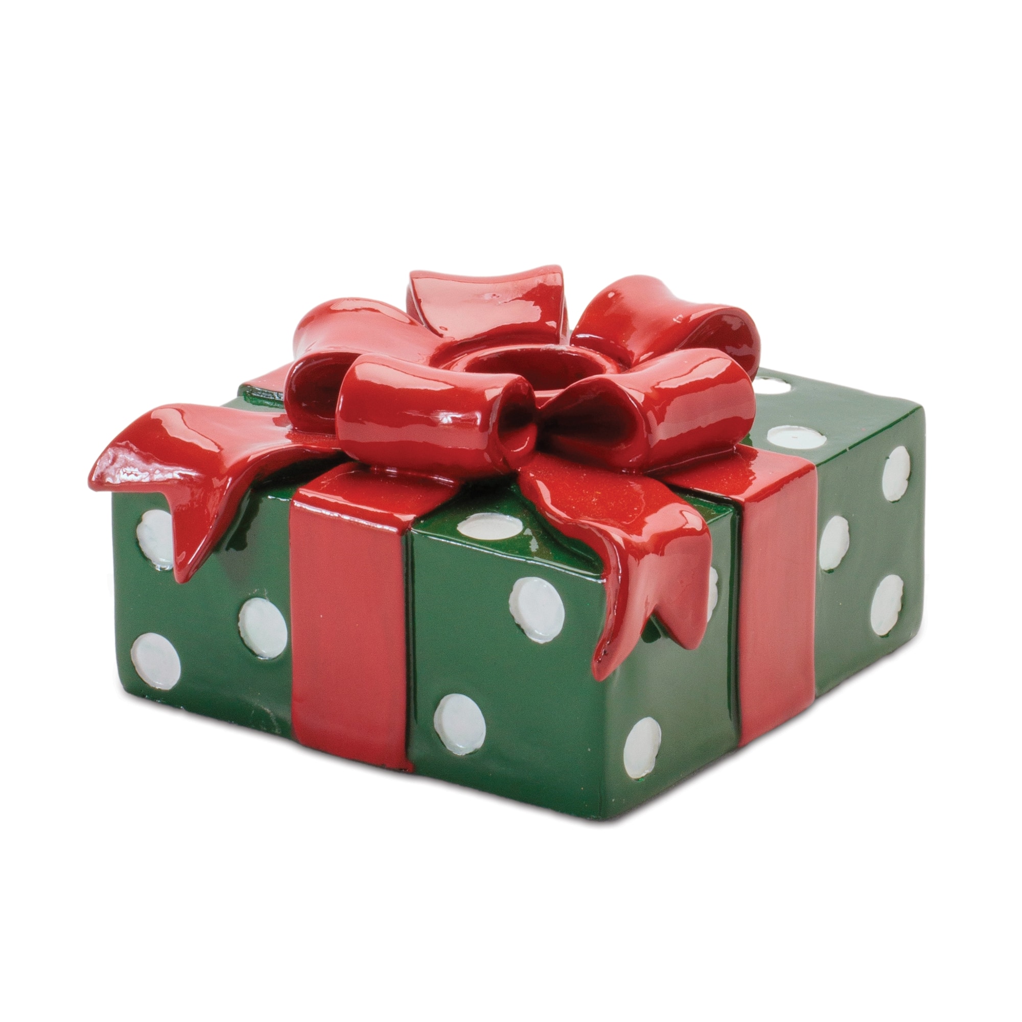 Melrose Holiday Present with Taper Candle Holder Set