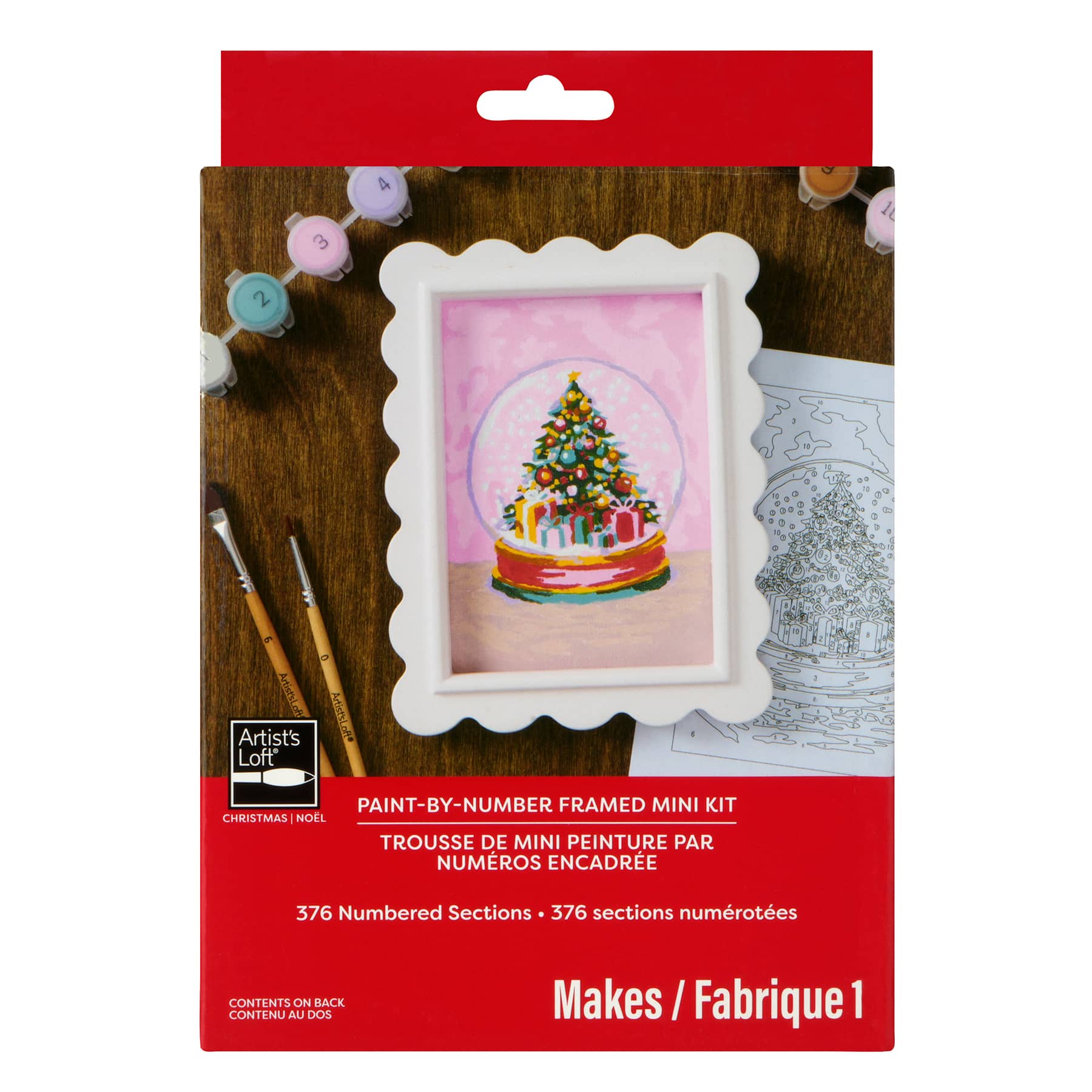 Snow Globe Nutcracker Paint-by-Number Framed Mini Kit by Artist's Loft®