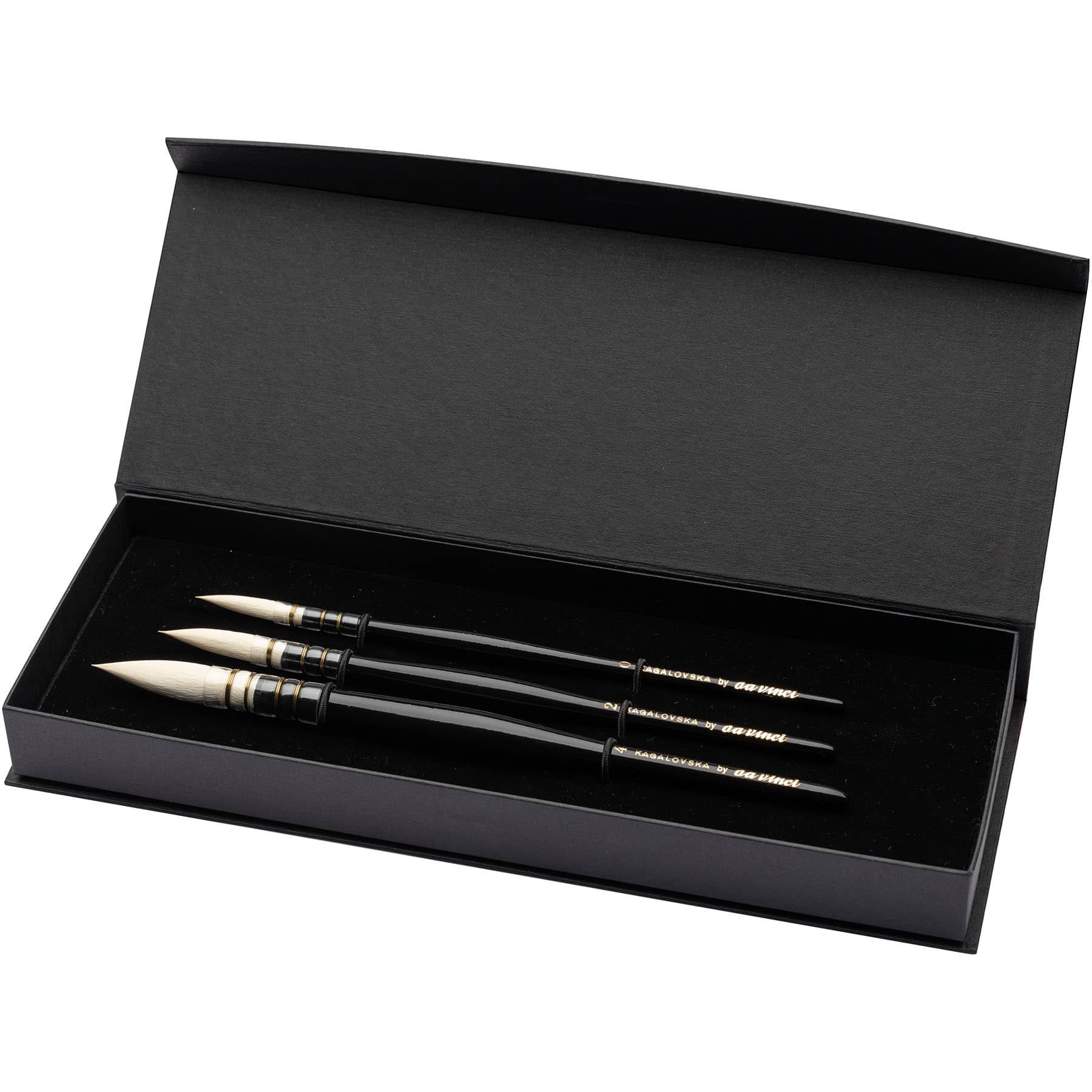 da Vinci CASANEO Viktoria Kagalovska Artist Signature 3 Piece Round Brush Set