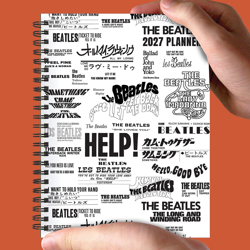 2027 Beatles Medium Weekly Monthly Planner