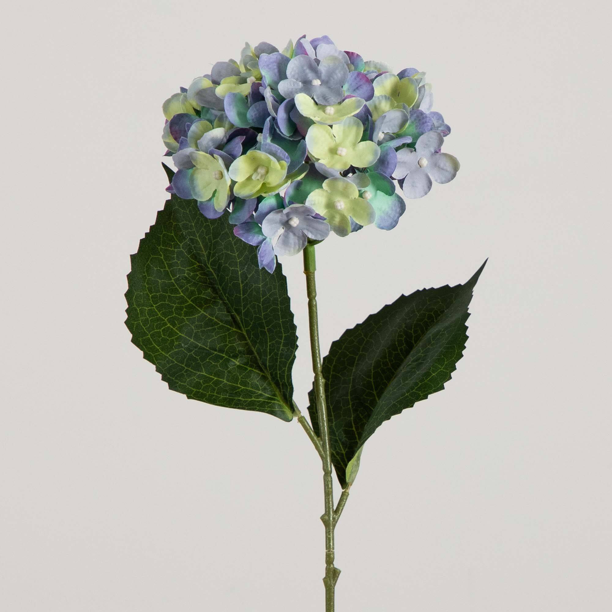 20" Blue Hydrangea Flower Stems, 3ct.