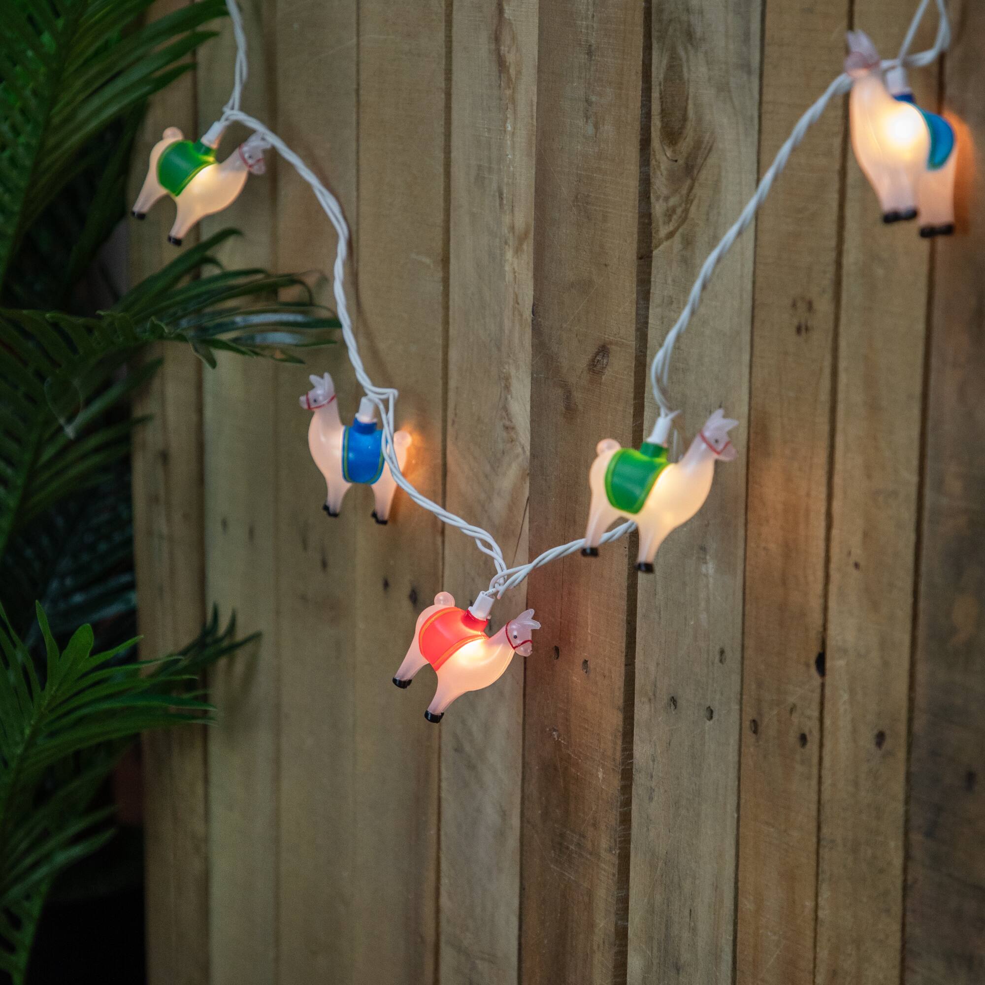 10ct. Llama Patio String Lights