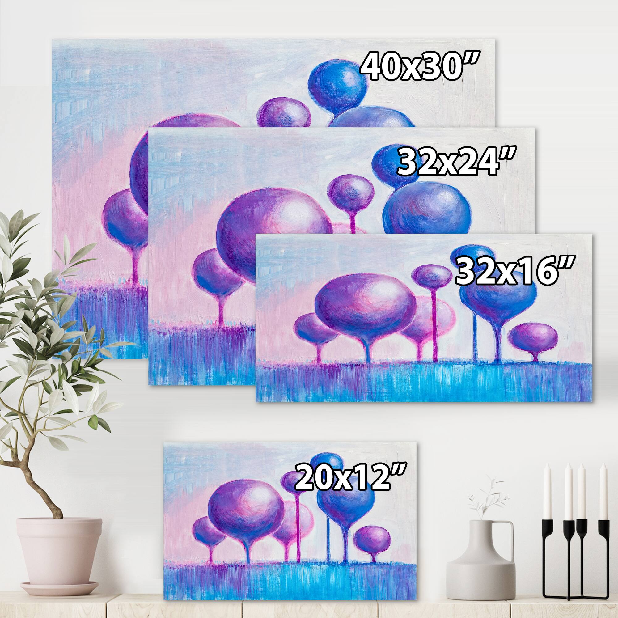 Designart - Colourful Ornamental Trees I