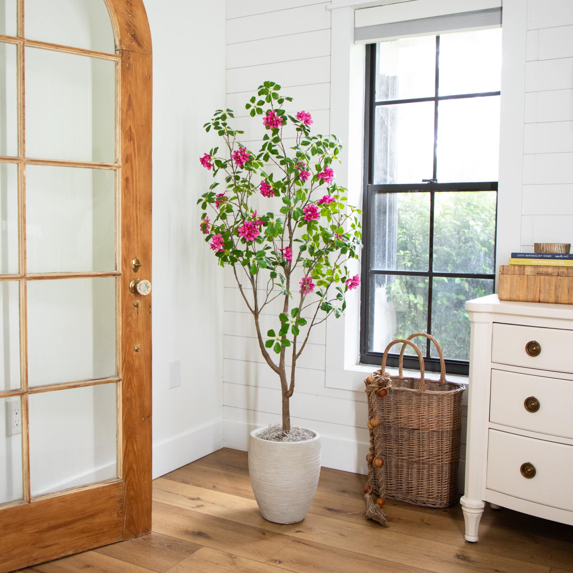 5ft. Artificial Dogwood Tree with Real Touch Leaves
