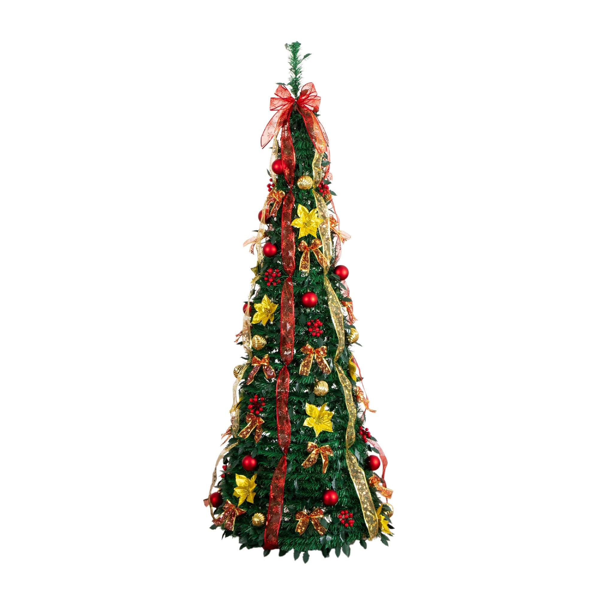 6Ft Pre-Lit Pop-Up Green Artificial Christmas Tree, Warm White LED Lights By Nearly Natural | 6 ft | Michaels®