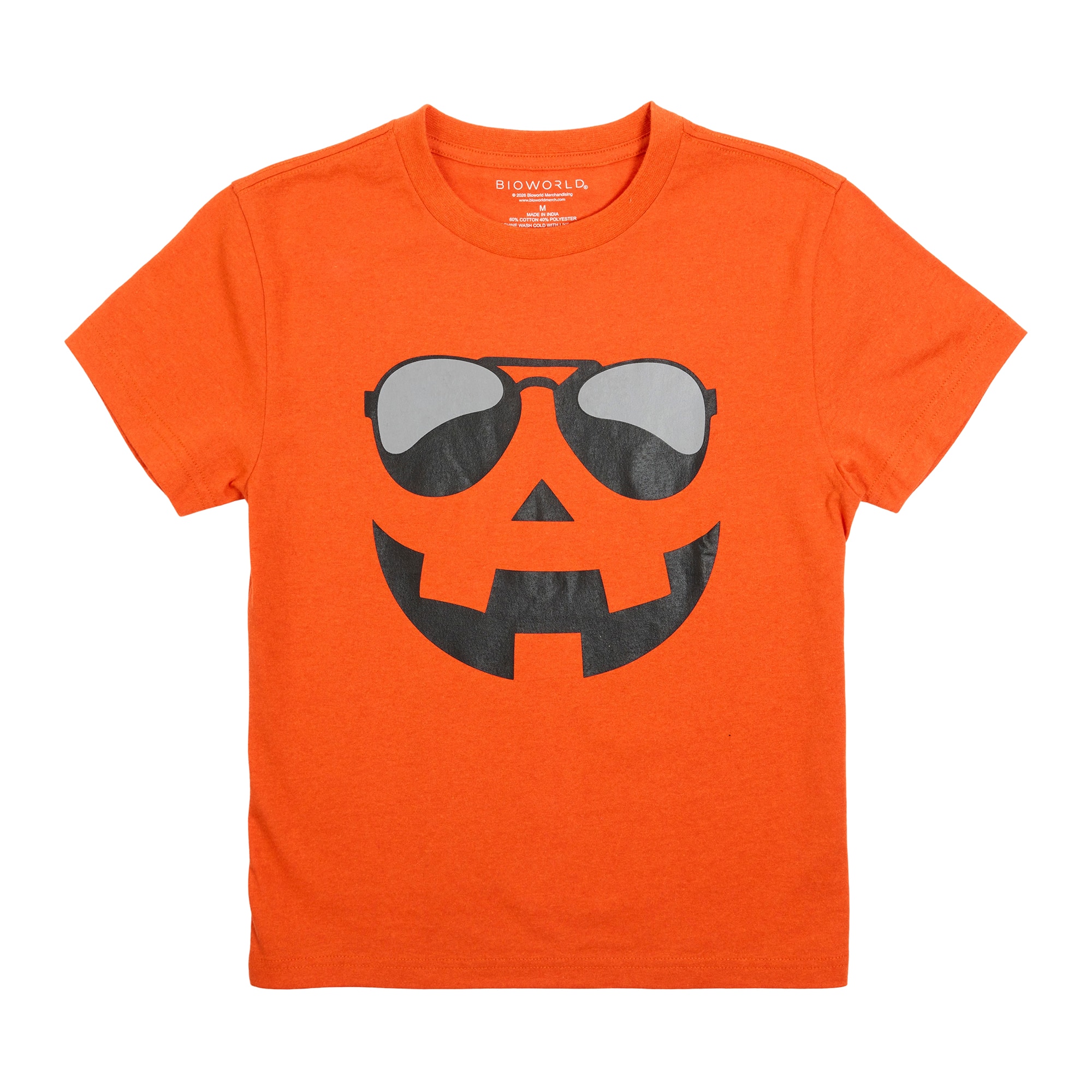 Cool Jack-o'-Lantern Face Youth T-Shirt