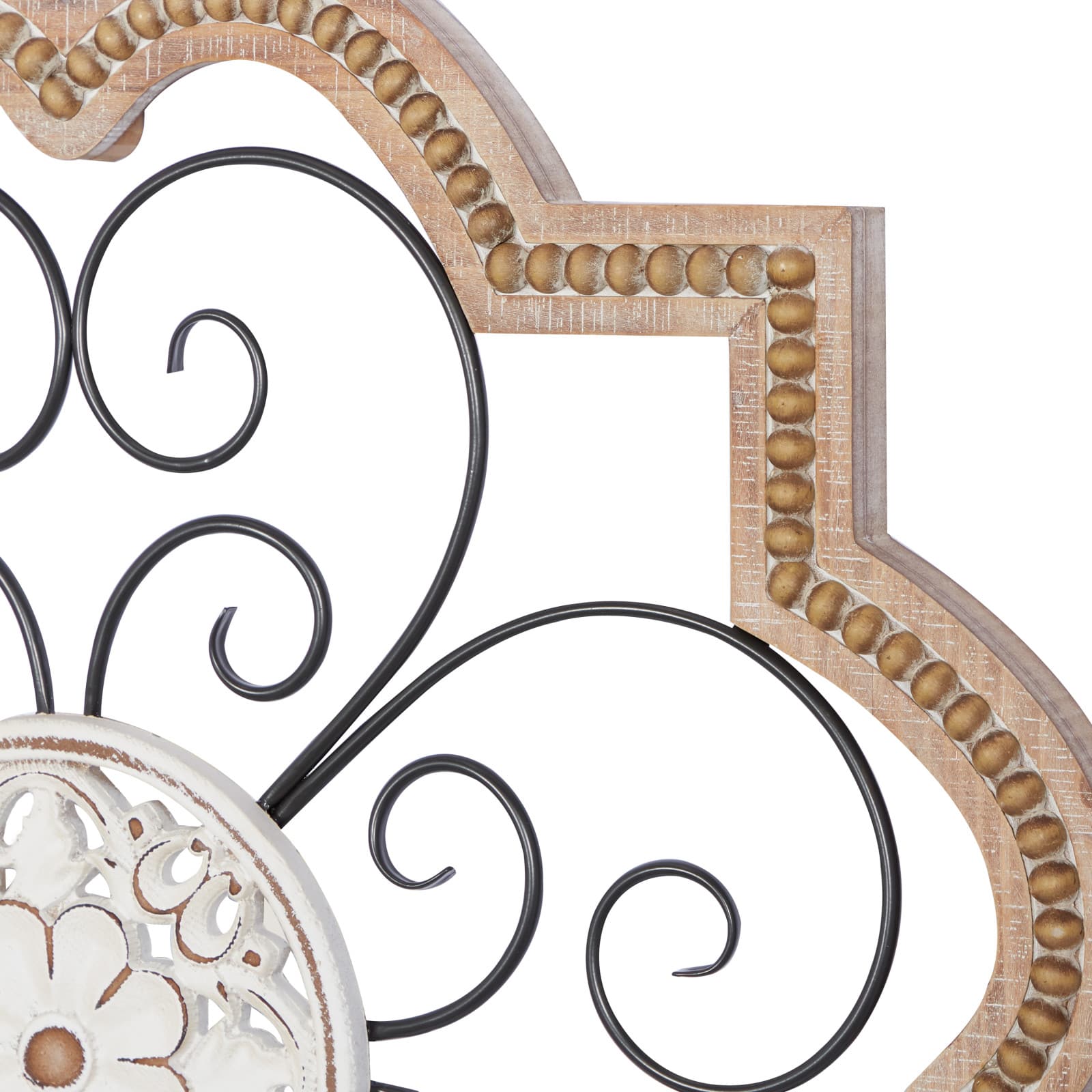 27" Brown Metal & Wood Farmhouse Wall Décor