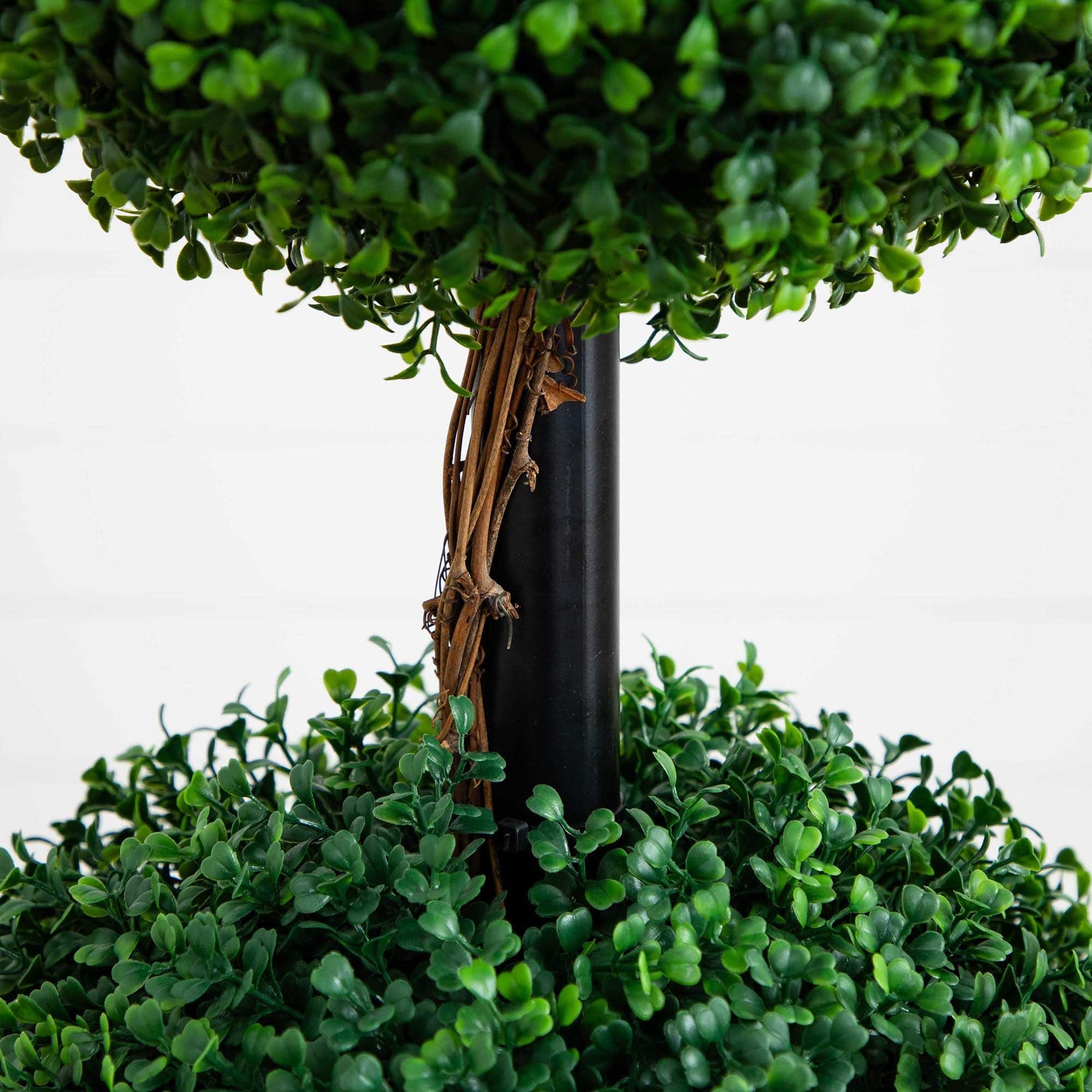 5ft. Potted Artificial Triple Ball Boxwood Topiary Tree