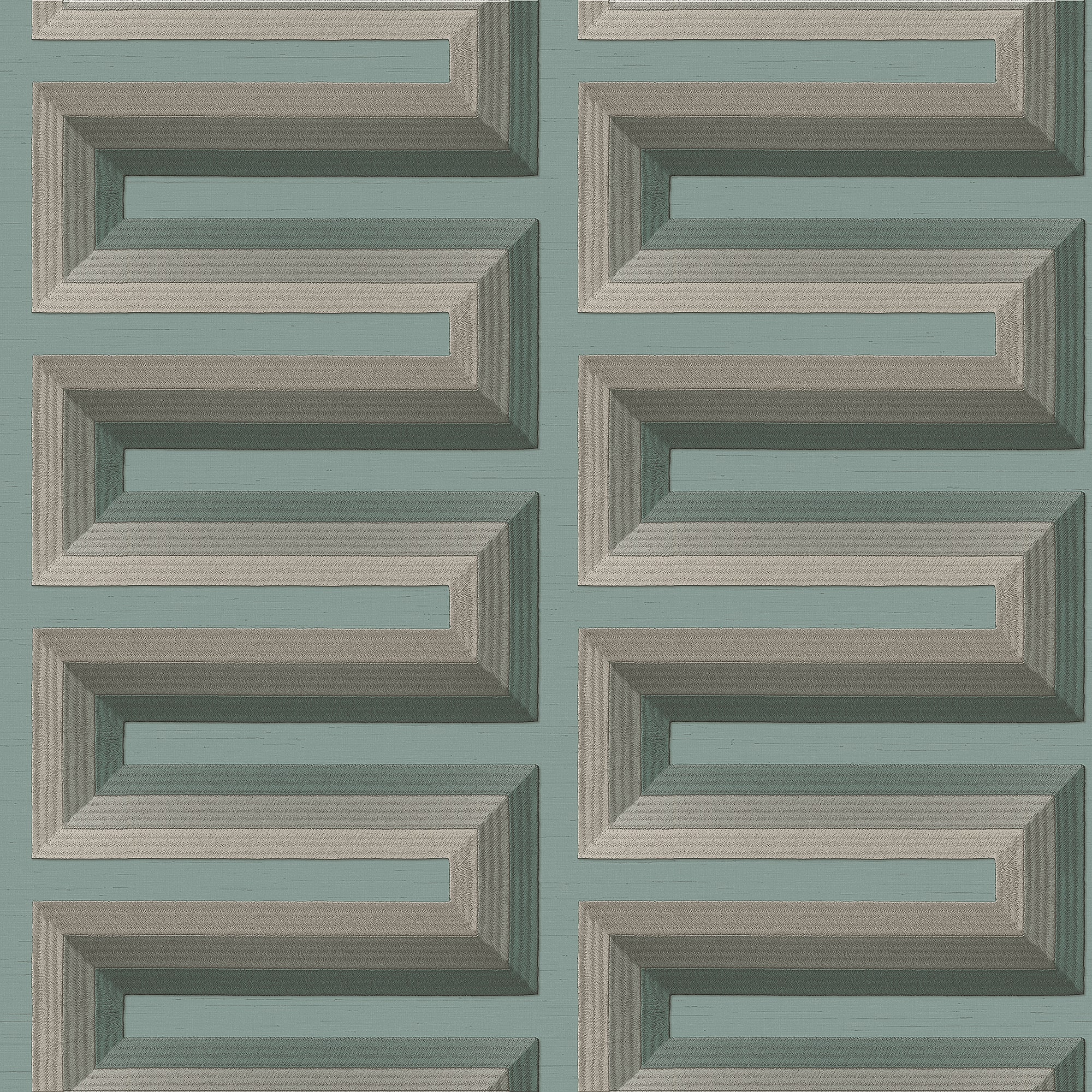 Designs Direct Embroidered Grecian Key Wallpaper