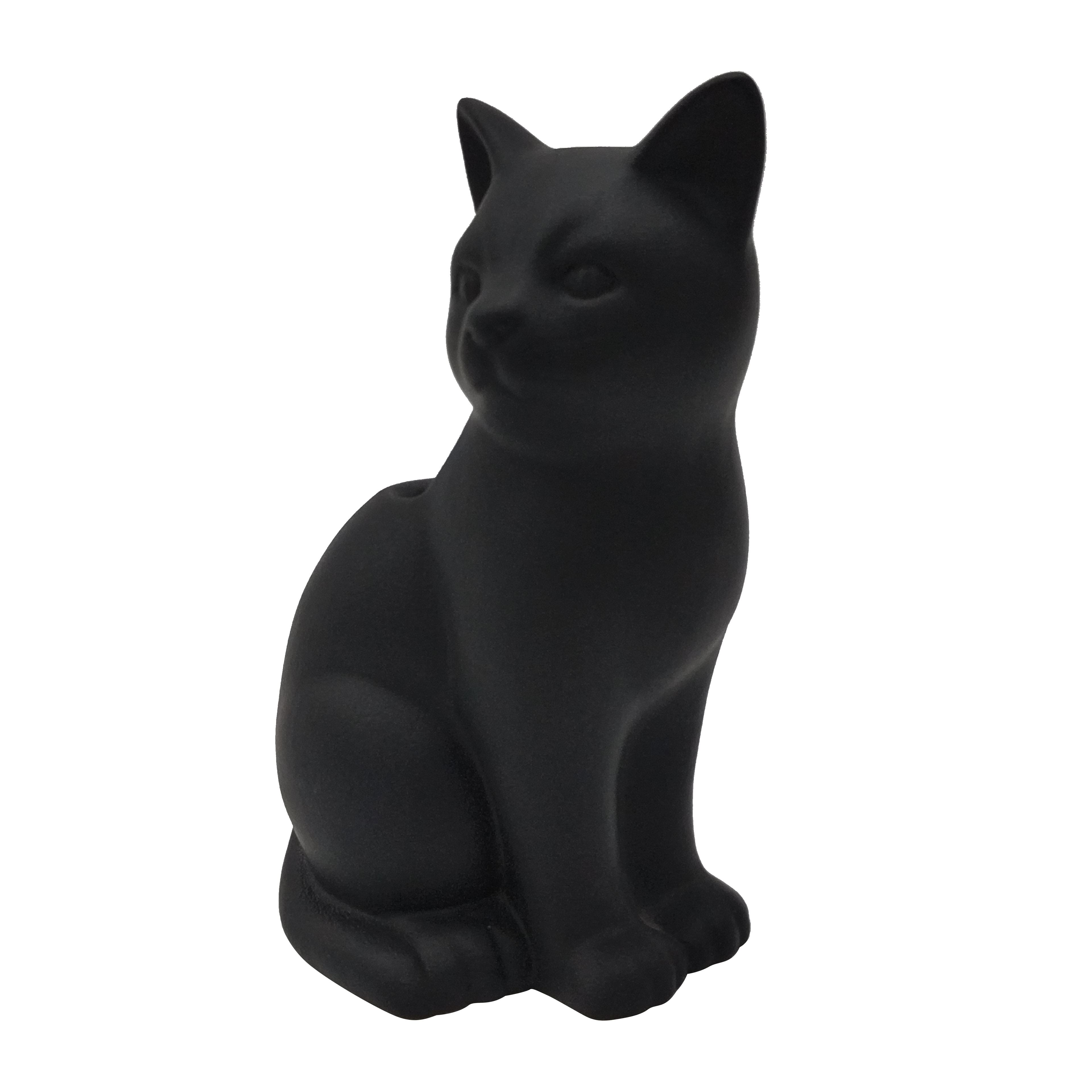 7" Black Cat Ceramic Vase by Ashland®