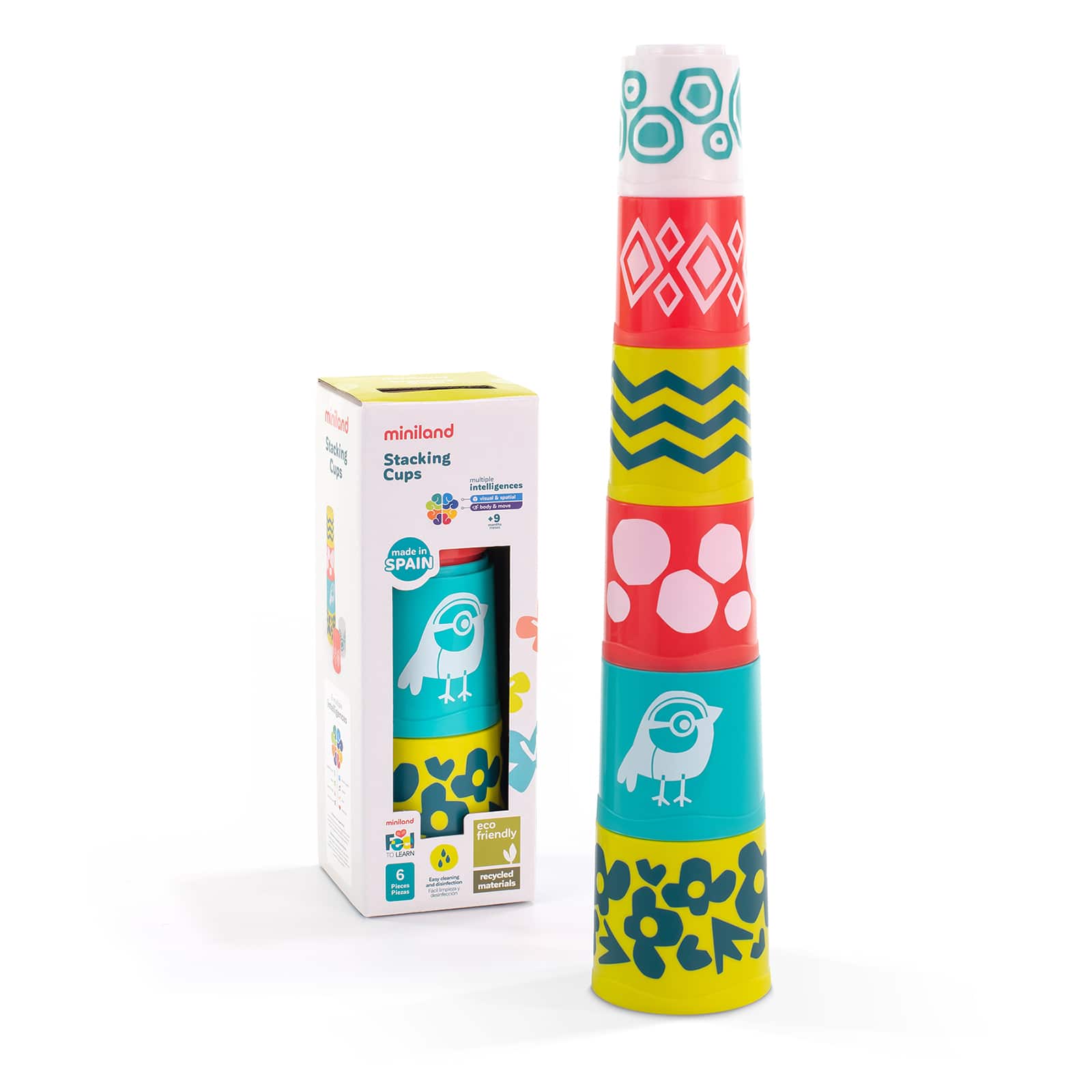Miniland Feel to Learn Stacking Cup Set 
