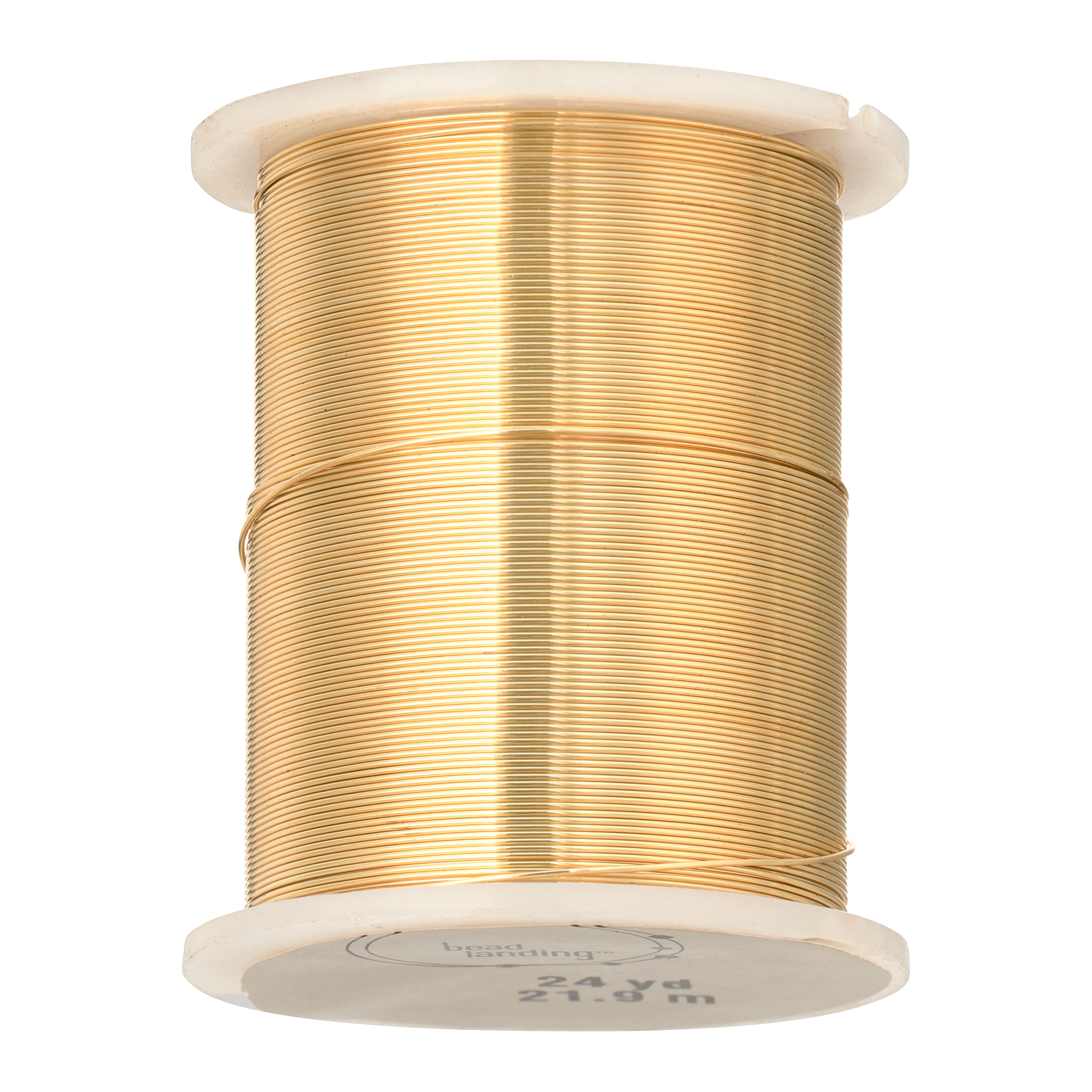 12 Pack: 28 Gauge Gold Beading Wire by Bead Landing™