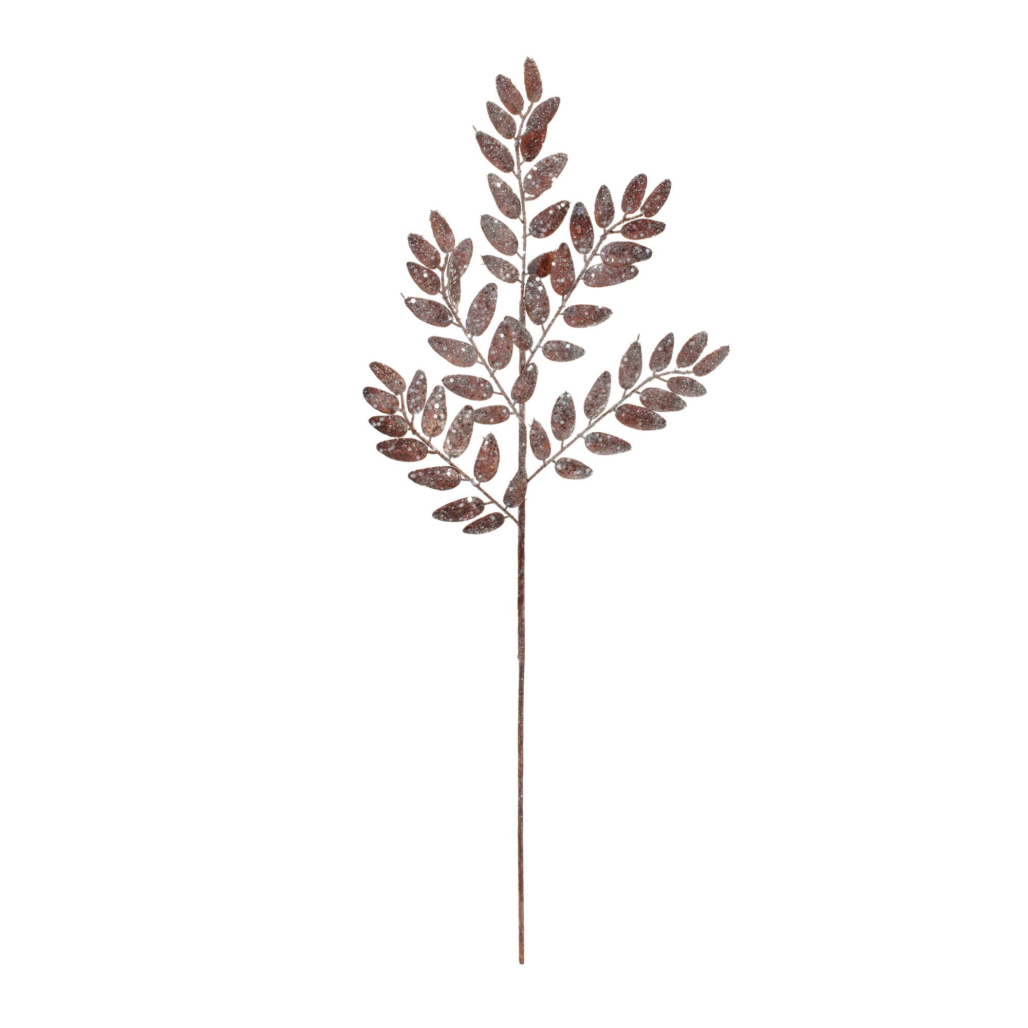 26.5" Glittered Leaf Sprays, 6ct.