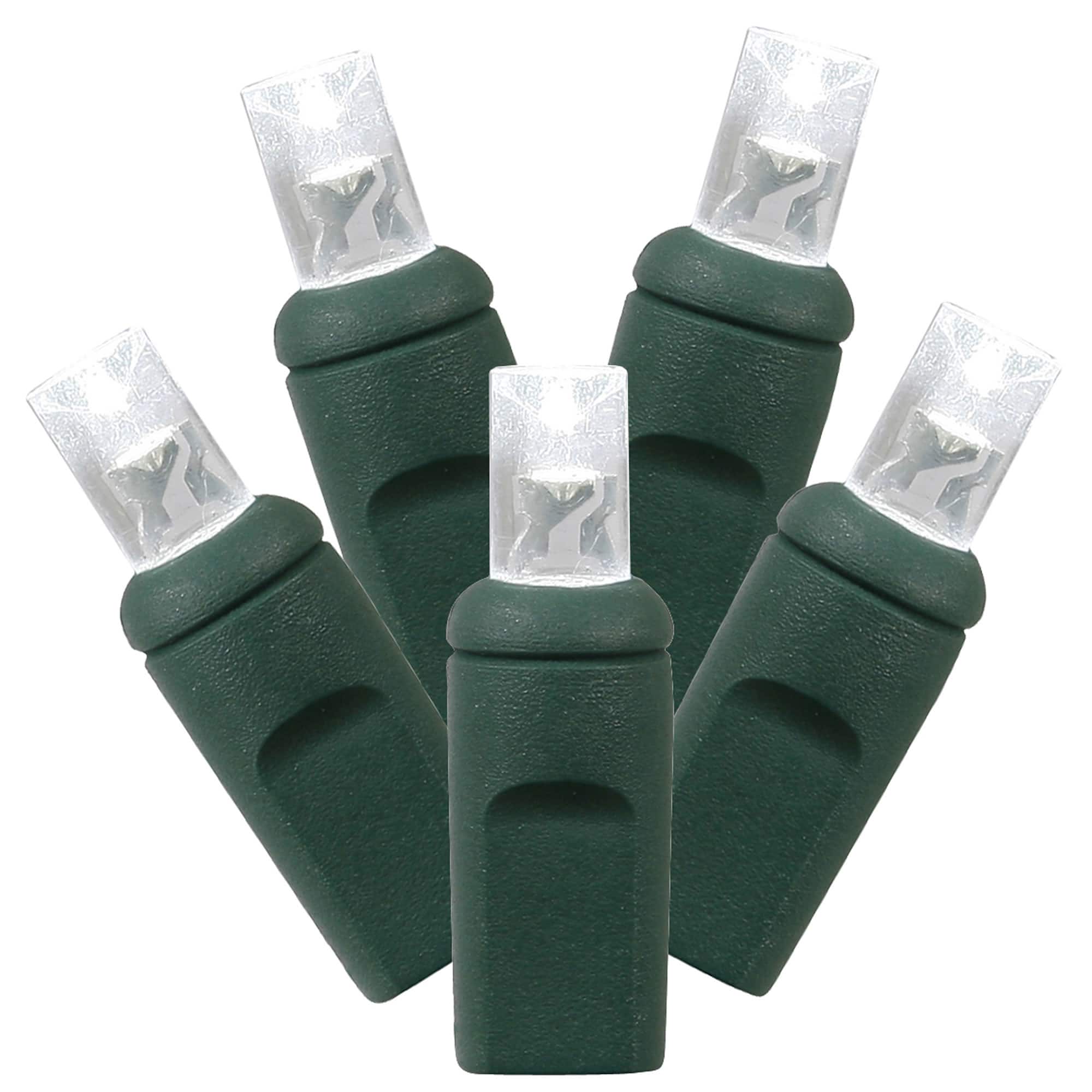 Vickerman 50ct. LED Pure White Christmas Single Mold Light Strand on Green Wire | 25 ft | Michaels®