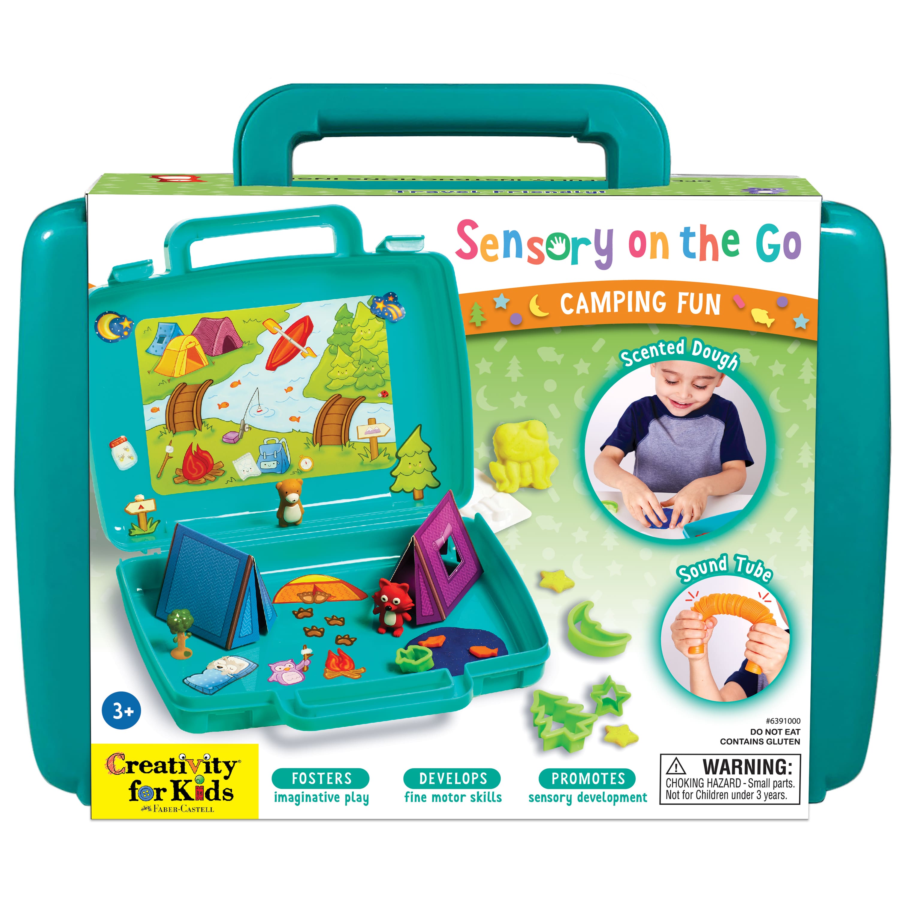 Trousse de jeu sensoriel de voyage sur le thème du camping de Creativity for Kids