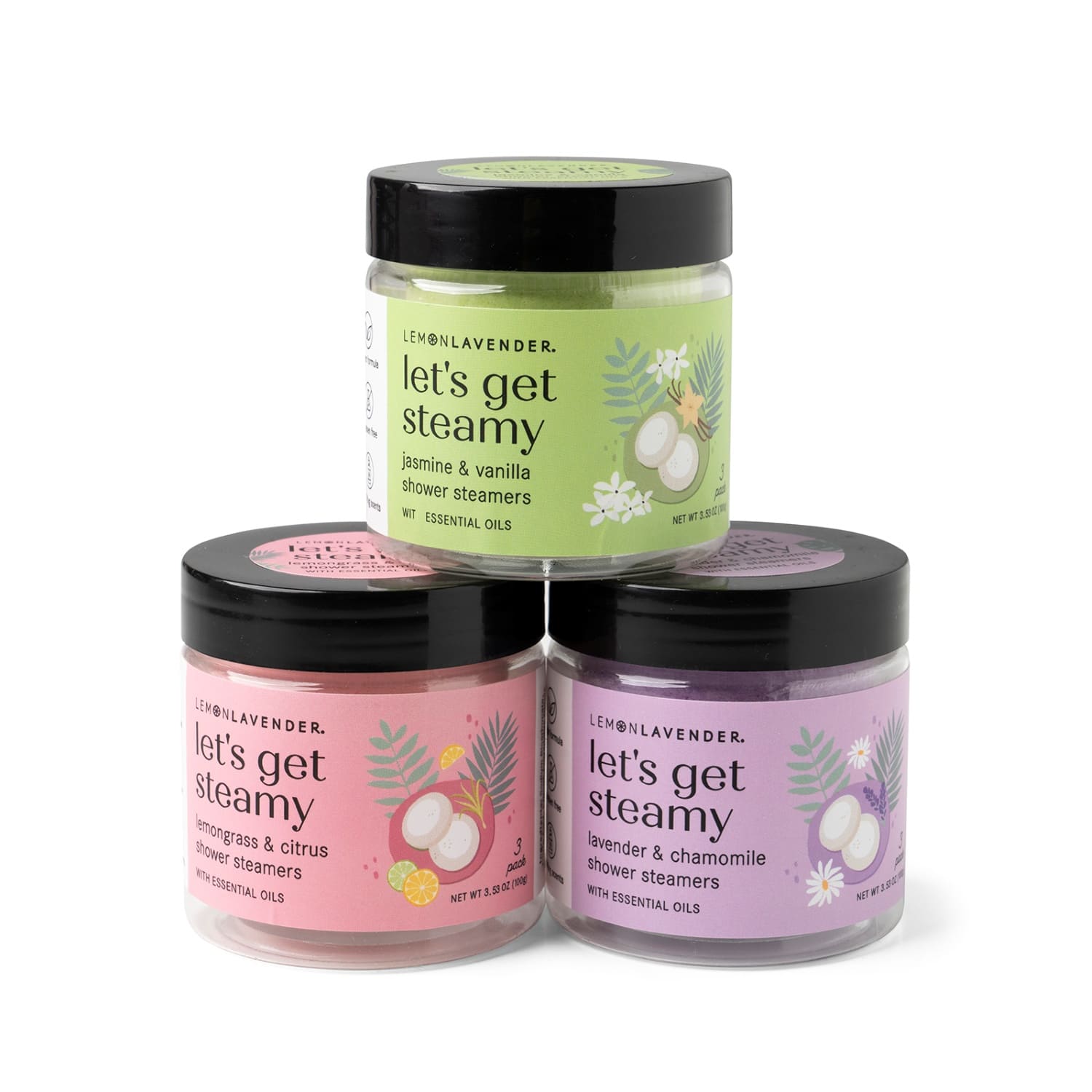 Assorted Lemon Lavender® Shower Bombs, 3ct.