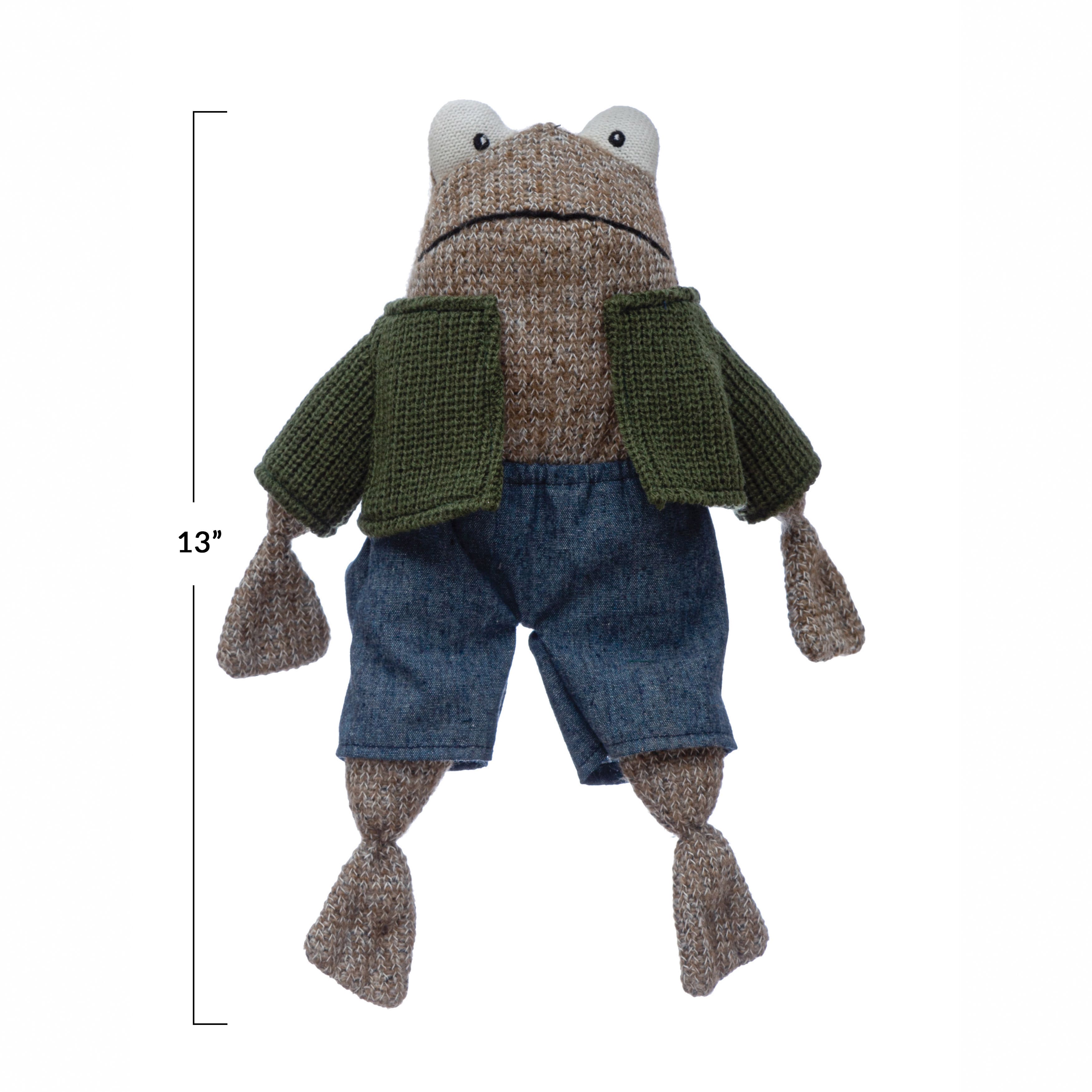 Hello Honey® 13" Cotton Frog in Shirt & Shorts