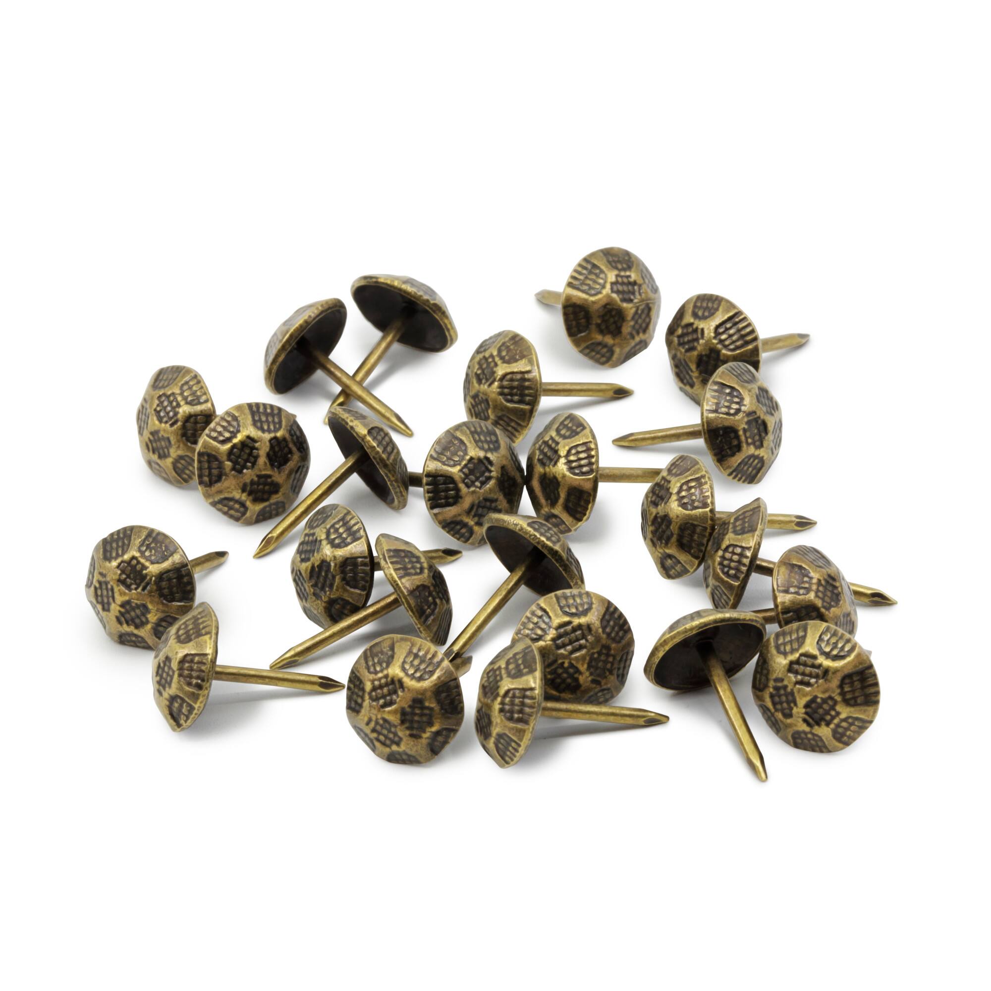 Dritz® Home 7/16" Antique Brass Hammered Decorative Nails, 300ct.