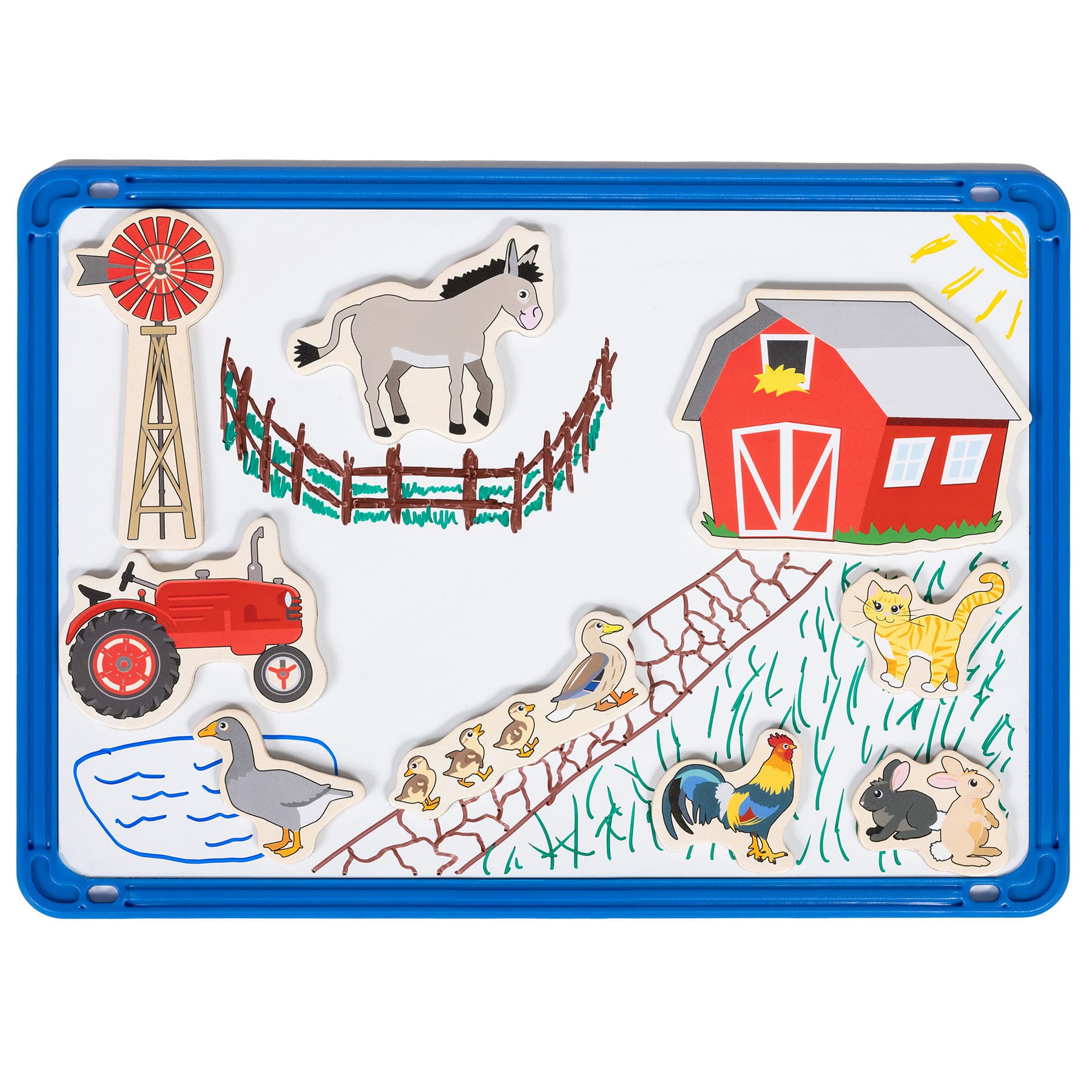 Spark & Wow Wooden Farm Magnets Set