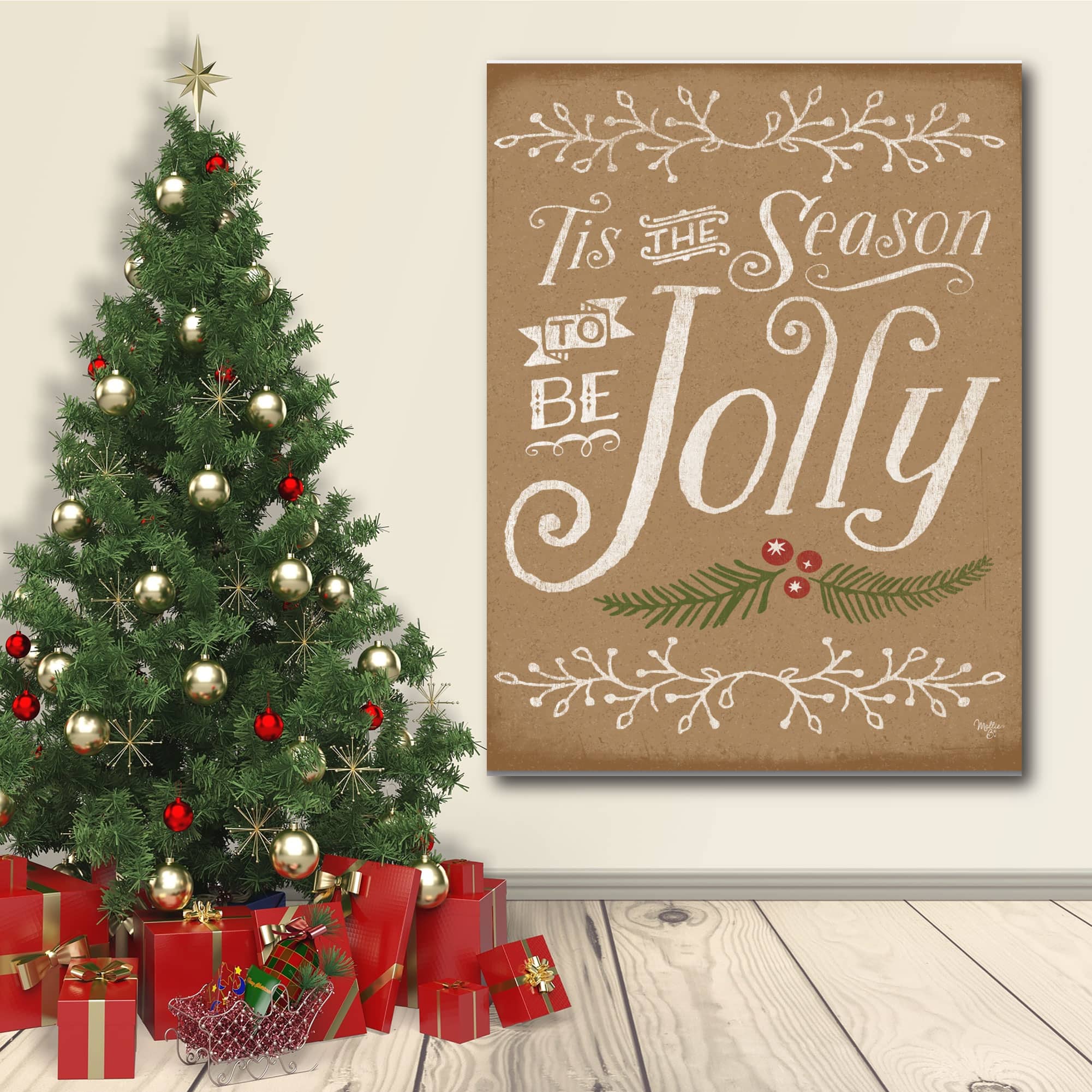 Courtside Market® Jolly Gallery-Wrapped Canvas Wall Art
