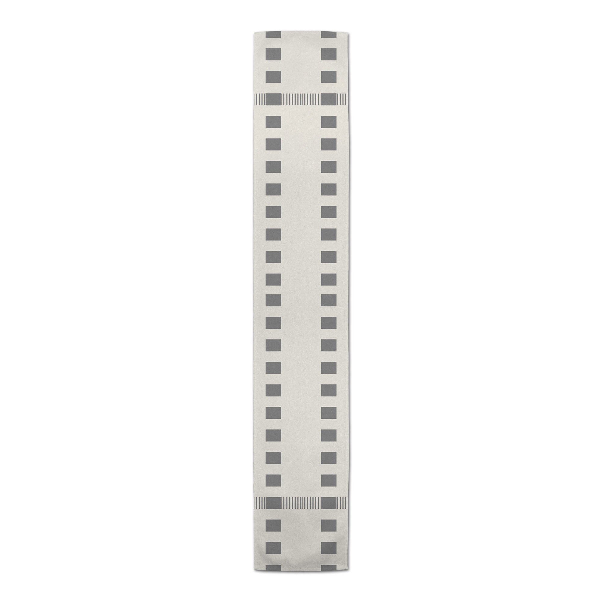 90" Striped Dashed Lines Poly Twill Table Runner