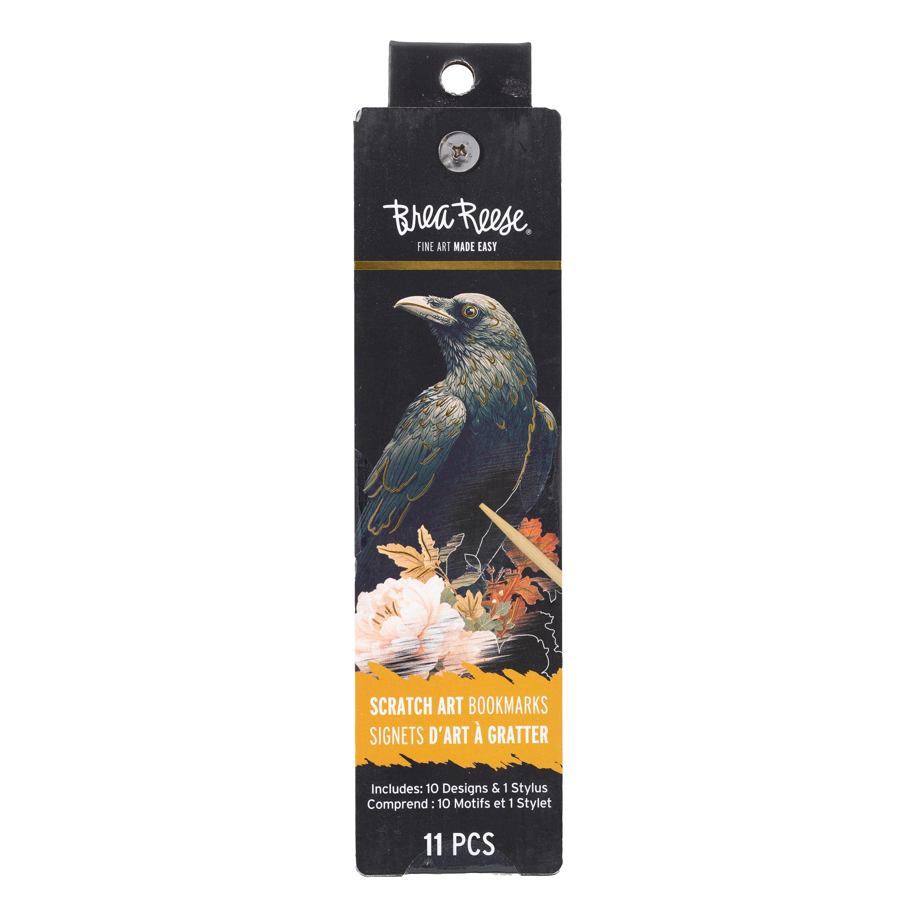 Brea Reese® Spooky Botanicals Scratch Art Bookmarks