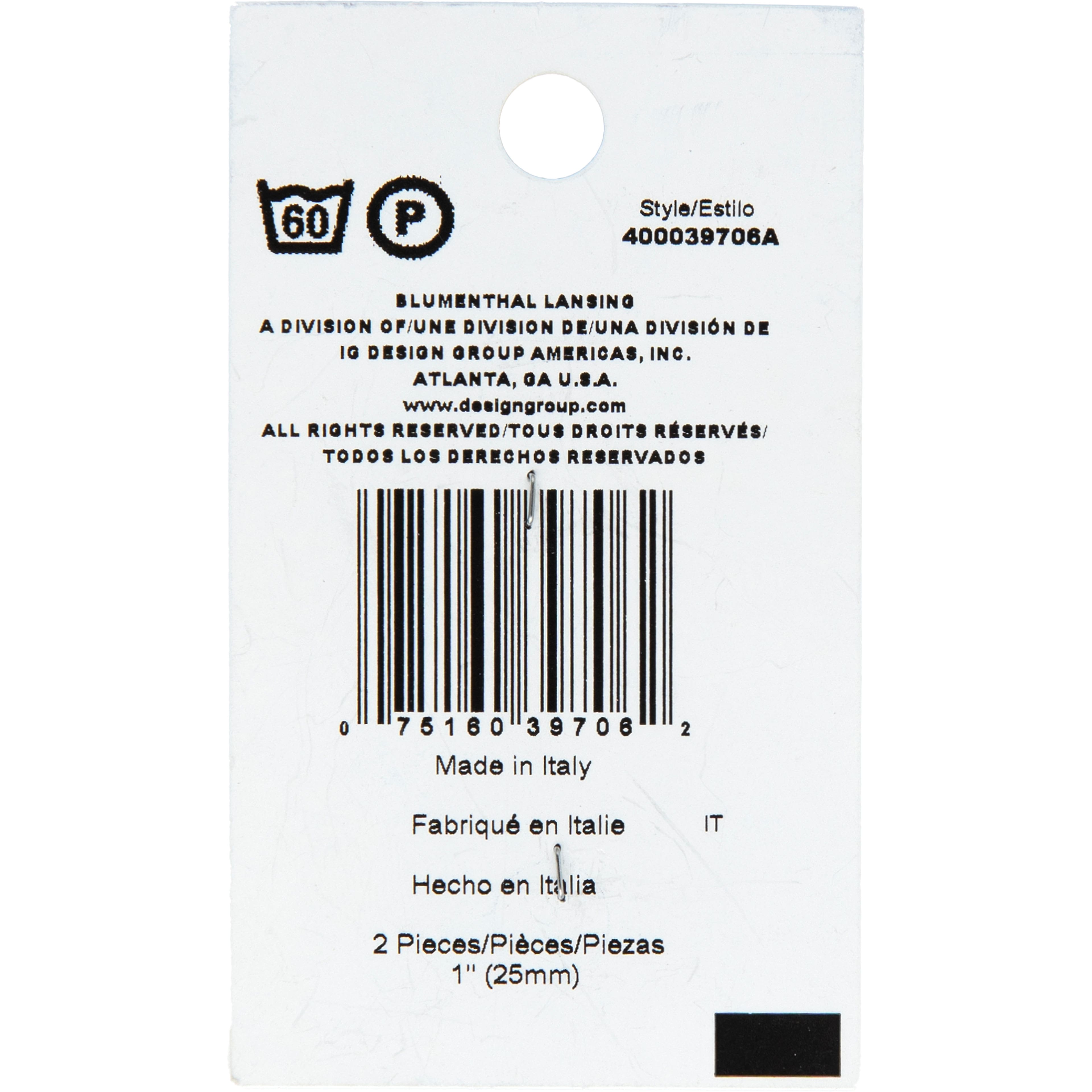 Spectrum Cool 1" Navy Blue 2-Hole Buttons,  2ct.