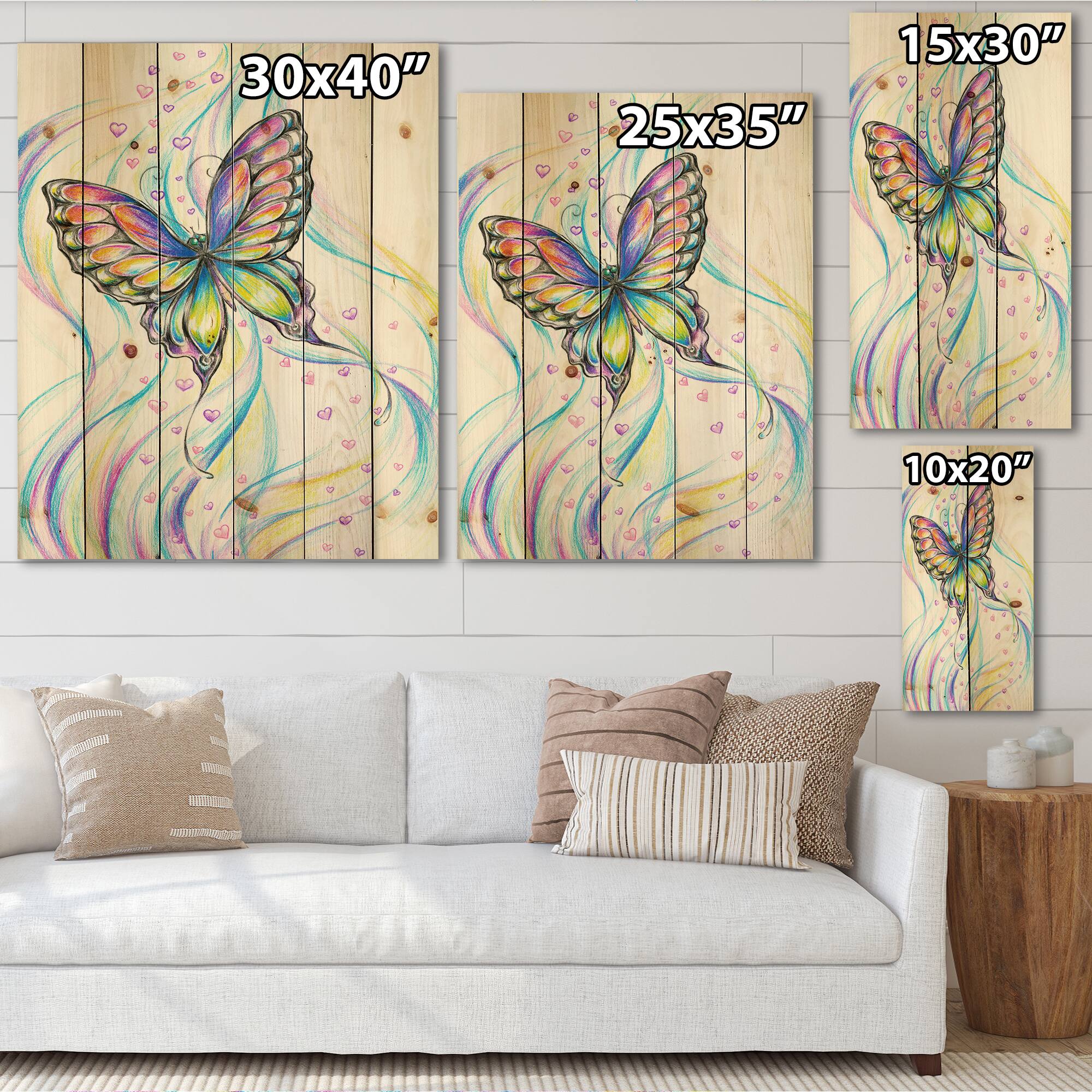 Designart - Iridiscent Butterfly