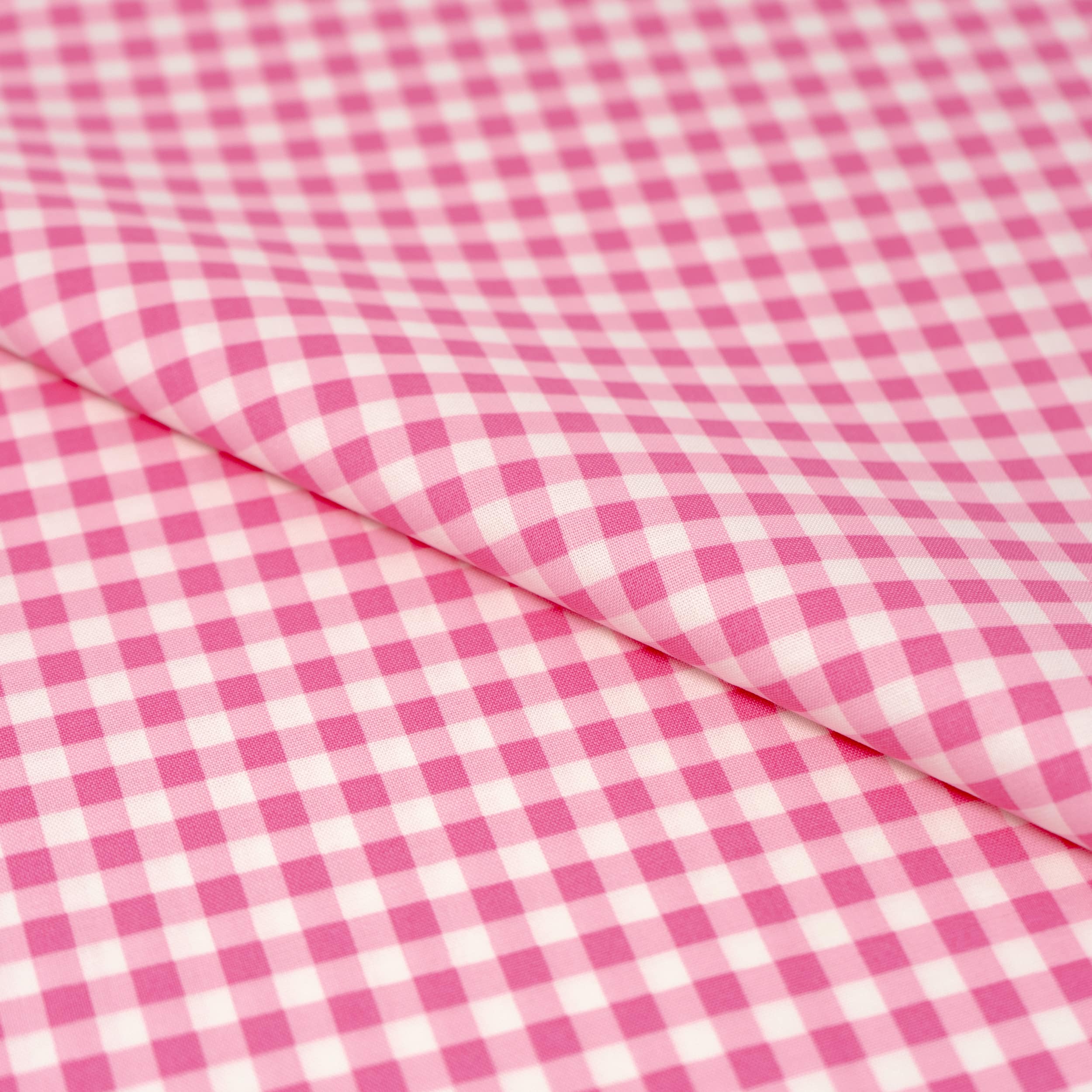 SINGER Pink Gingham Check Cotton Fabric