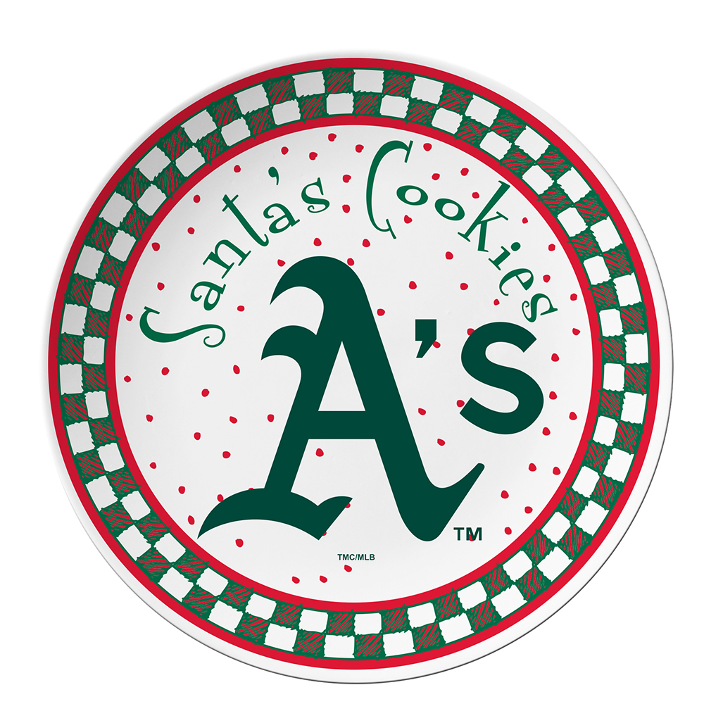 The Memory Company MLB 10" Ceramic Santa Cookie Plate