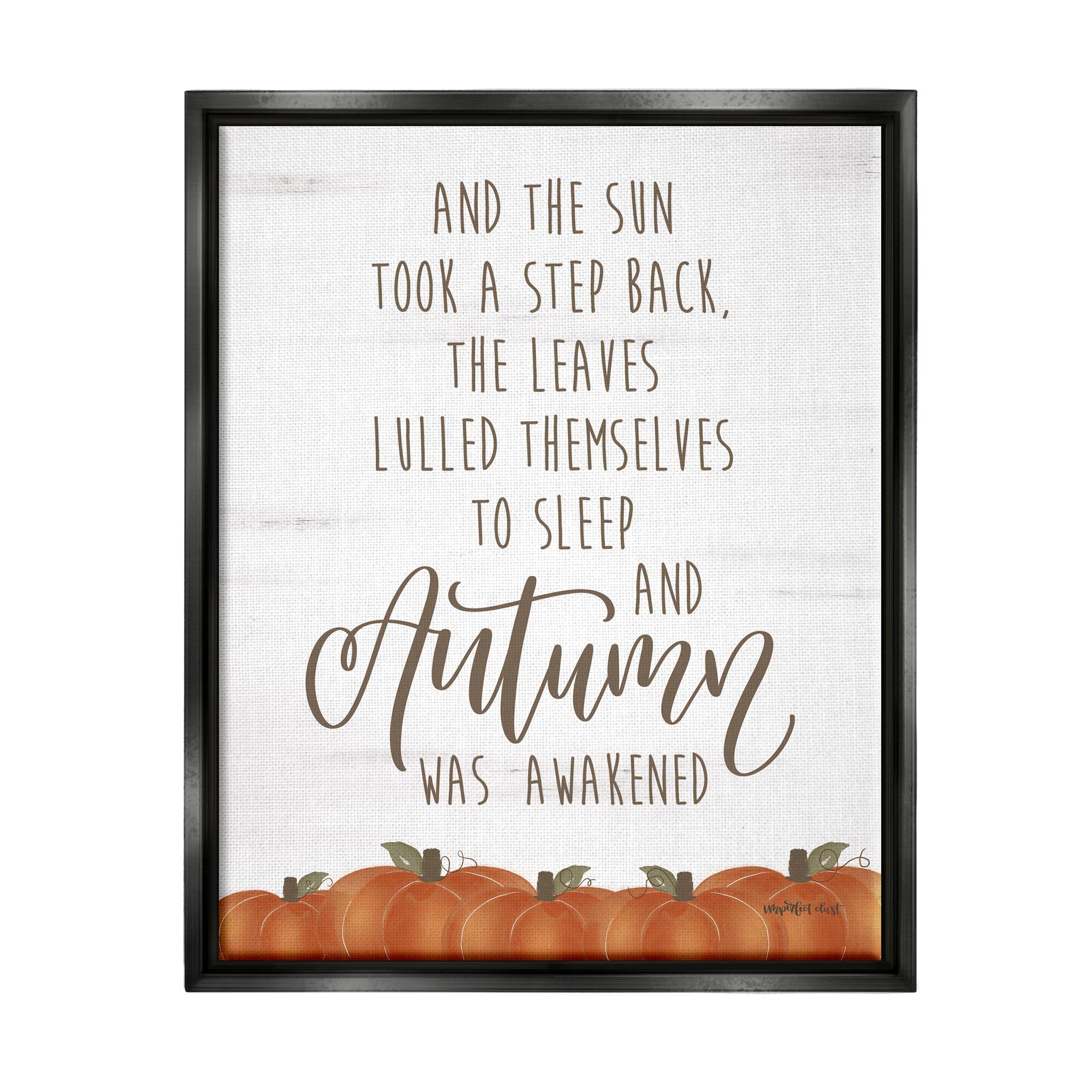 Stupell Industries Autumn Awakened Framed Canvas Wall Art
