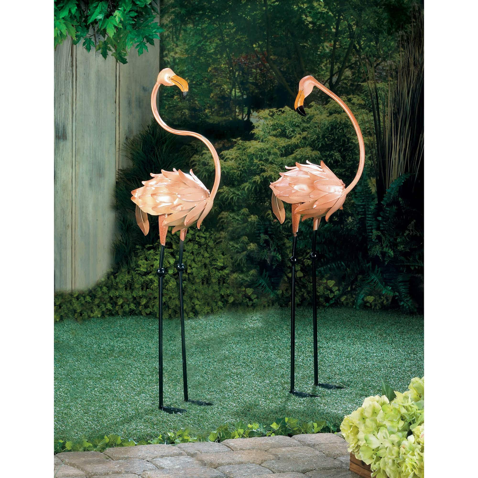 41" Flamingo Garden Stakes