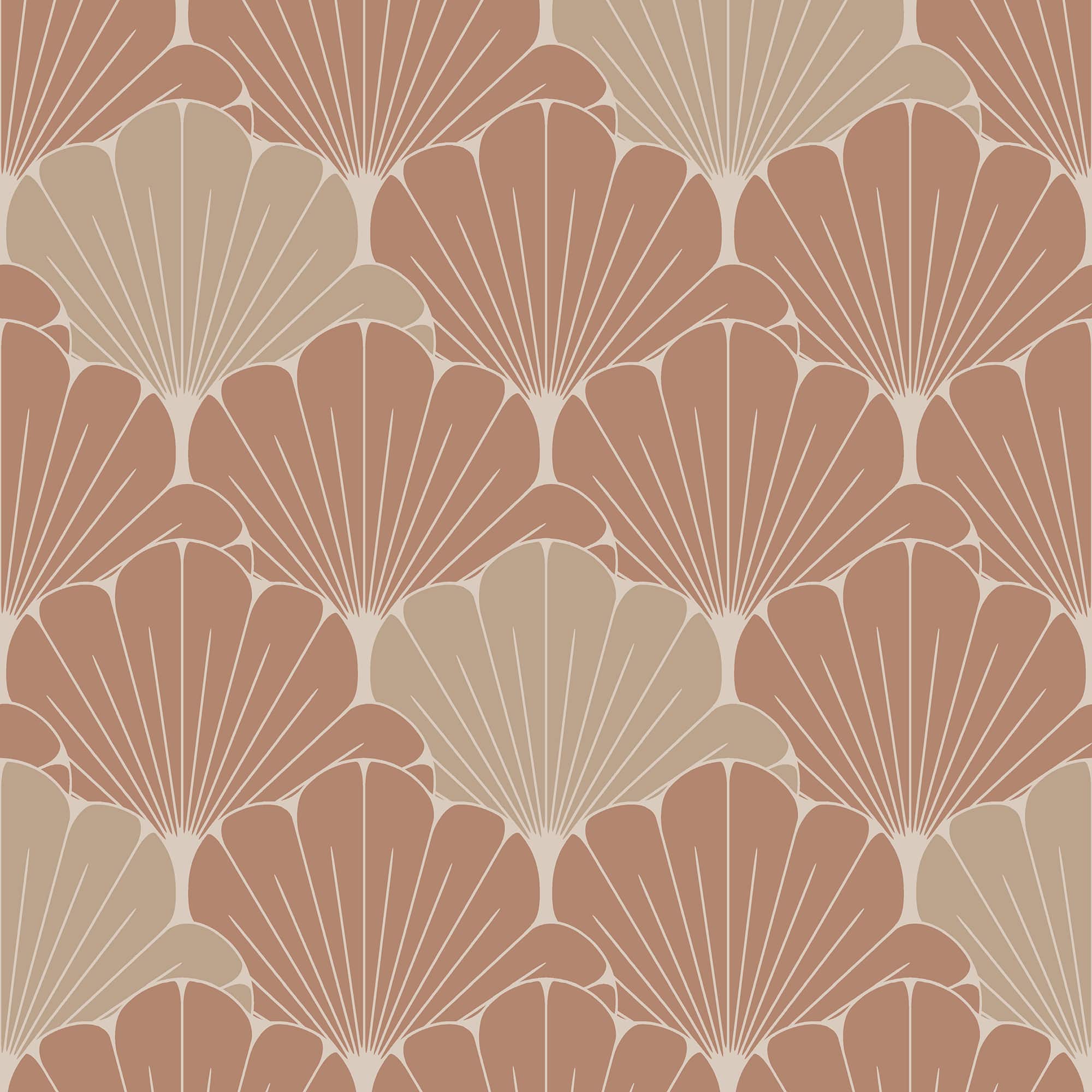 Designs Direct Giant Art Deco Gingko Leaf Wallpaper