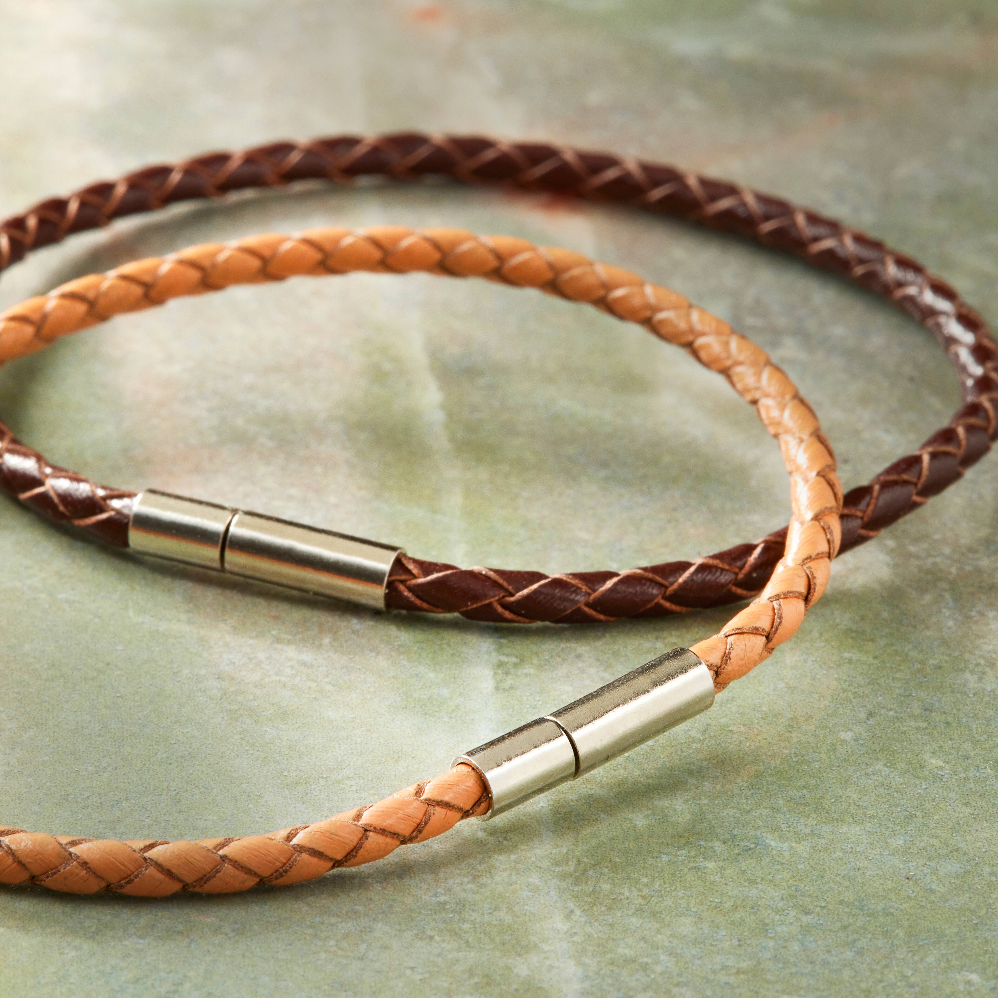 12 Packs: 2 ct. (24 total) Charmalong™ Tan & Brown Bracelets by Bead Landing™