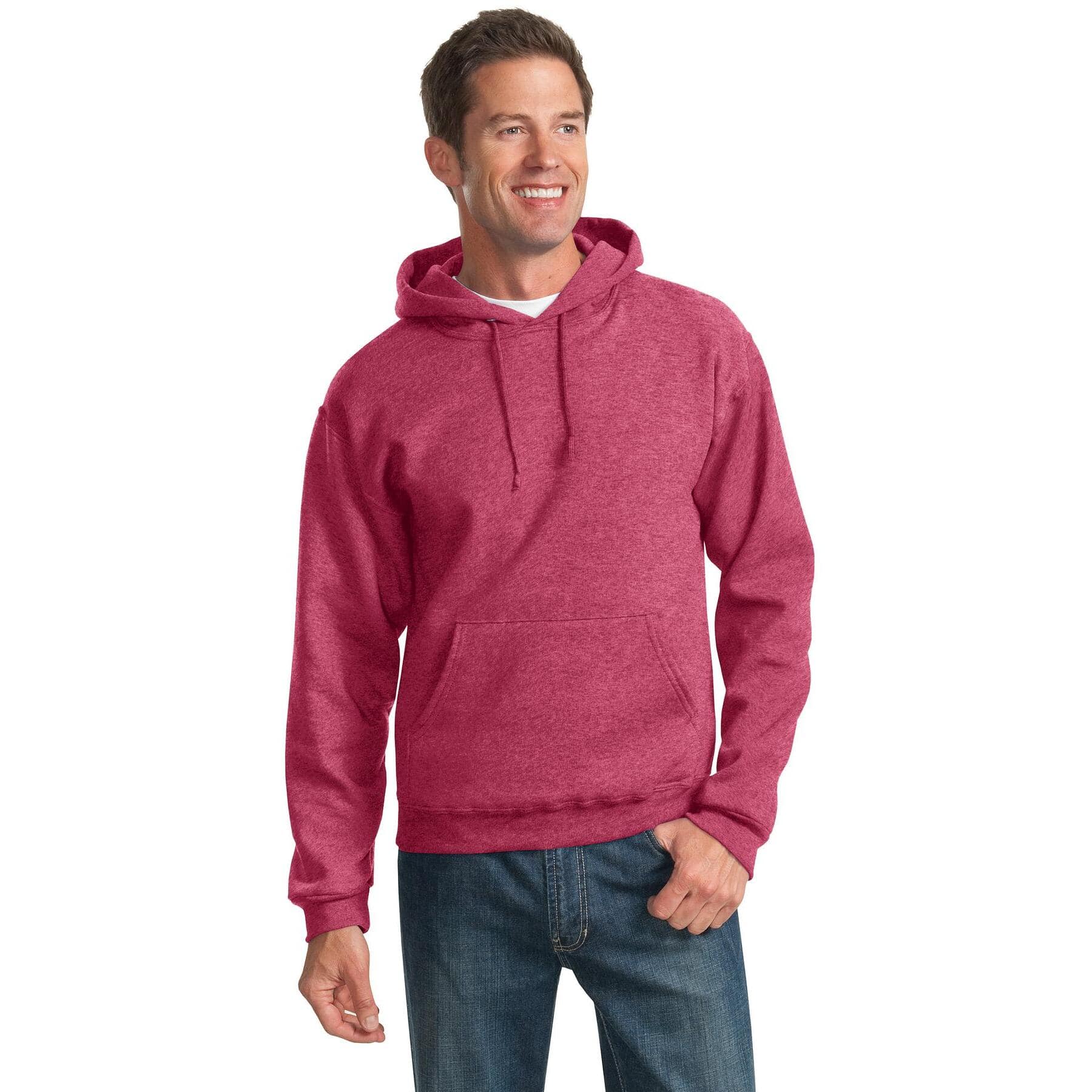 JERZEES® NuBlend Pullover Hooded Heathered Sweatshirt