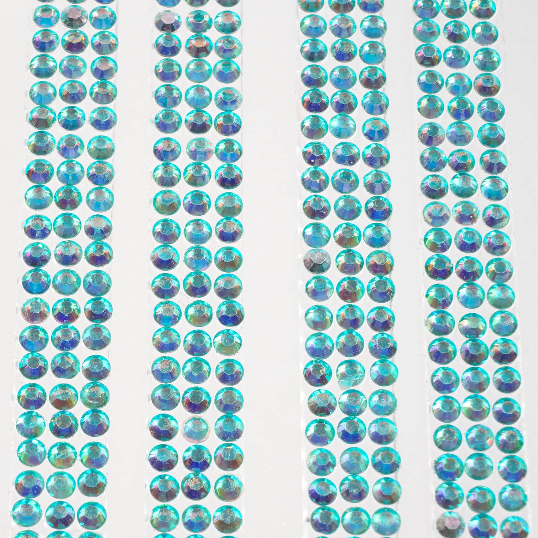 12 Packs: 6 ct. (72 total) Aqua Iridescent Micro Gem Strips by Recollections™