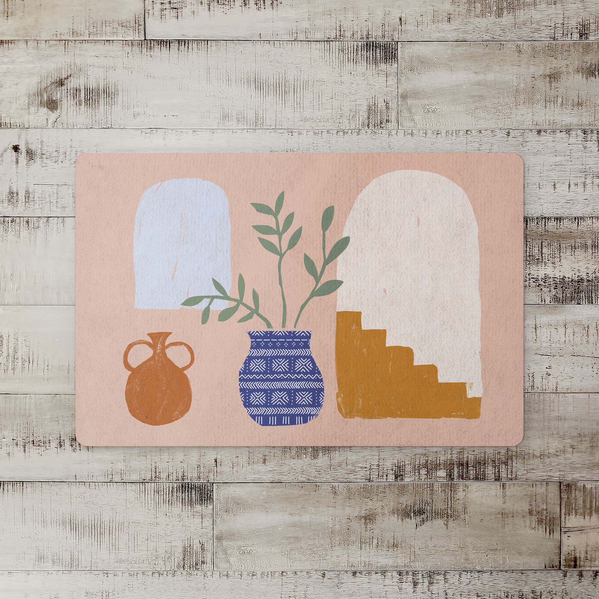 Simple Mod Still Life 27" x 18" Floor Mat
