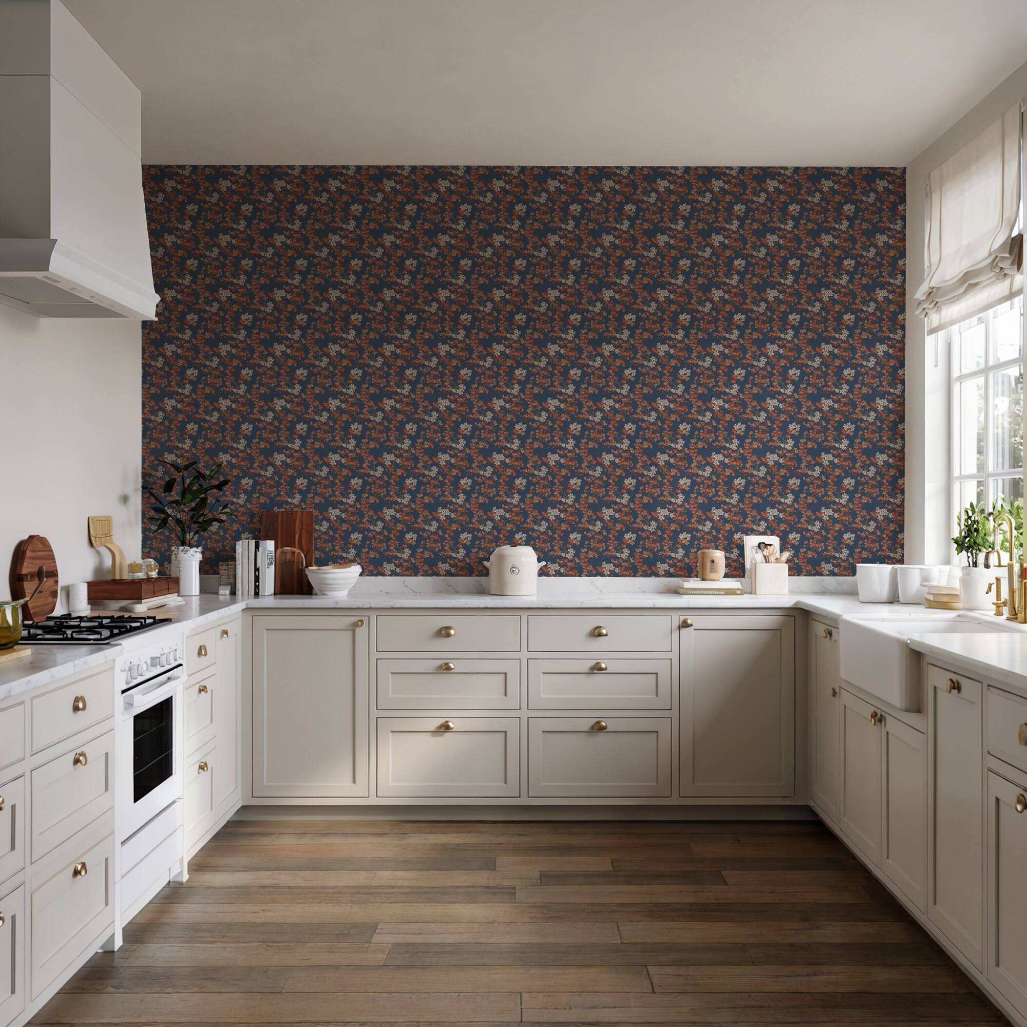 Designs Direct Embroidered Cherry Bloom Wallpaper