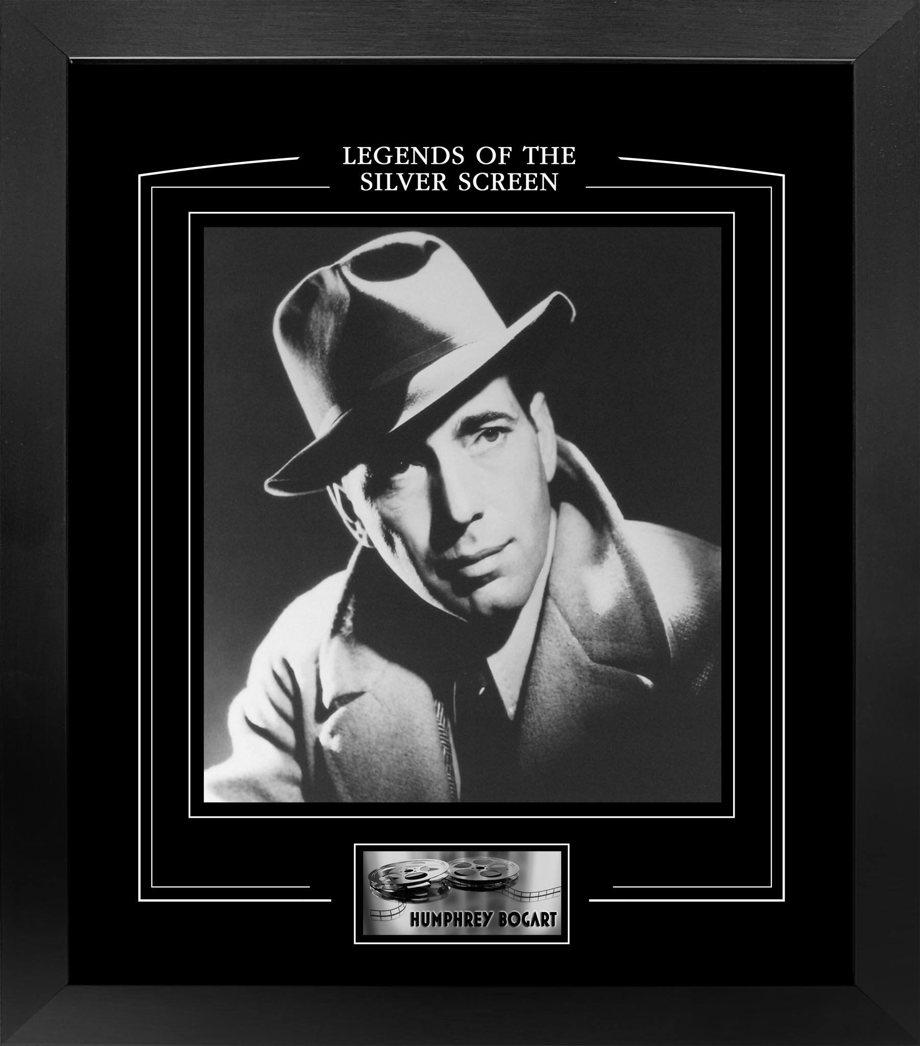 Humphrey Bogart Framed PhotoGlass Print 15" x 17"