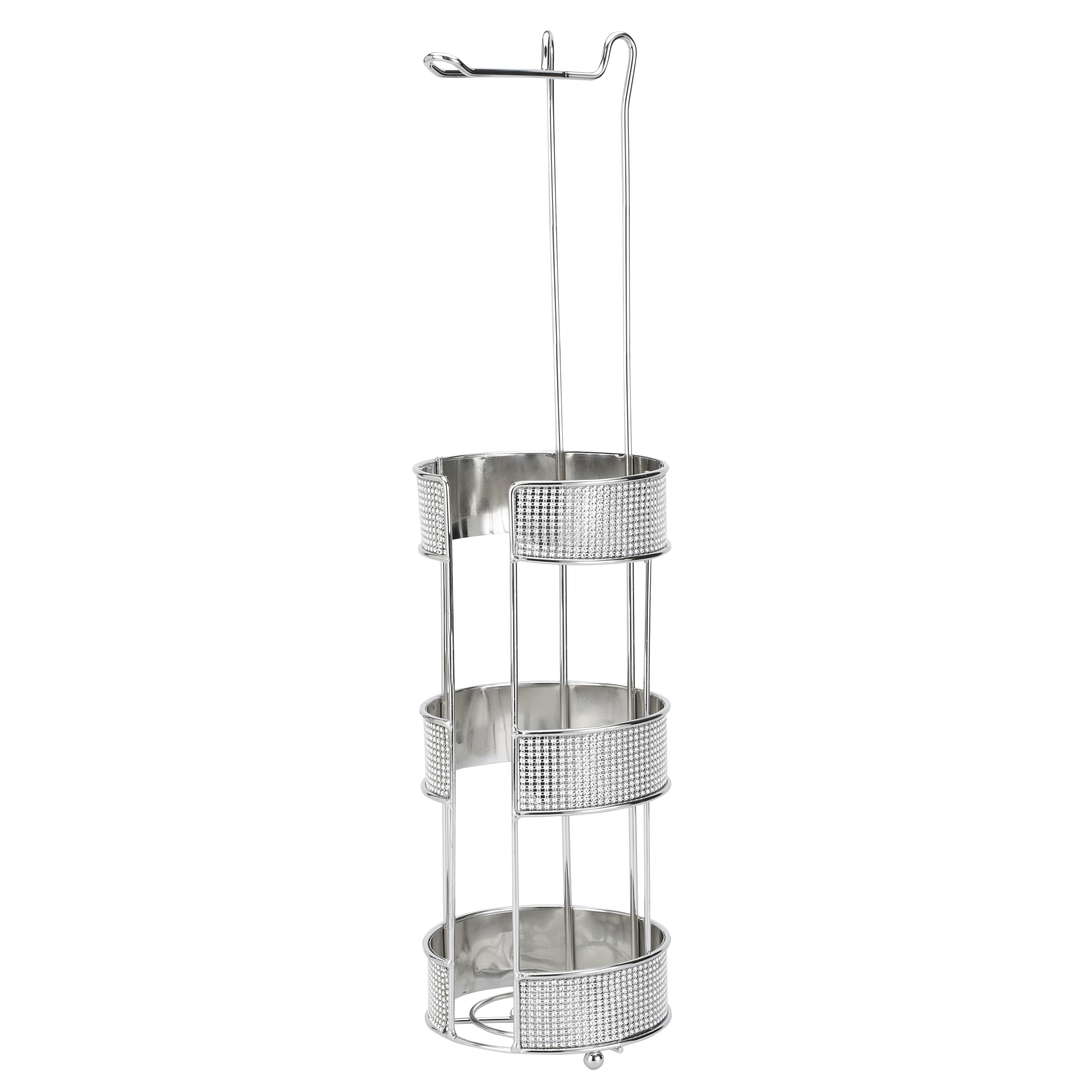 Bath Bliss Toilet Paper Holder & Dispenser in Pave Diamond Design