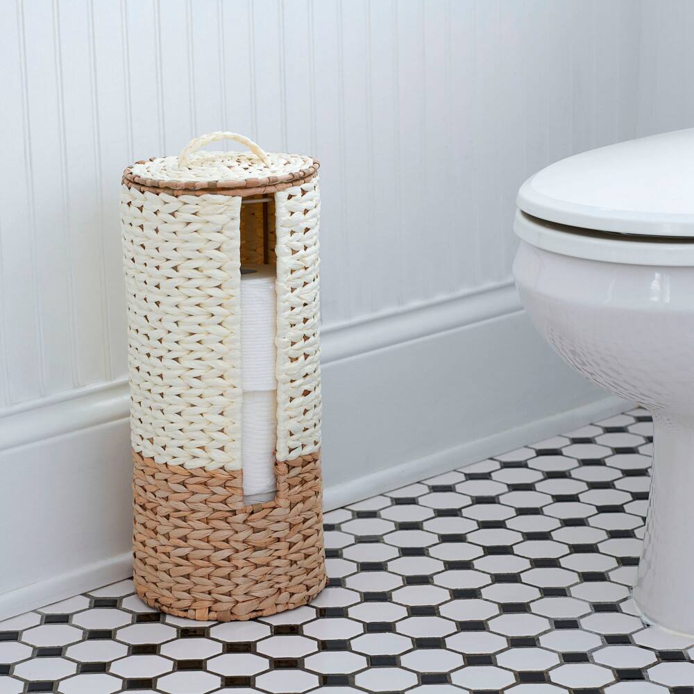 Household Essentials Wicker Bathroom Accessories Set