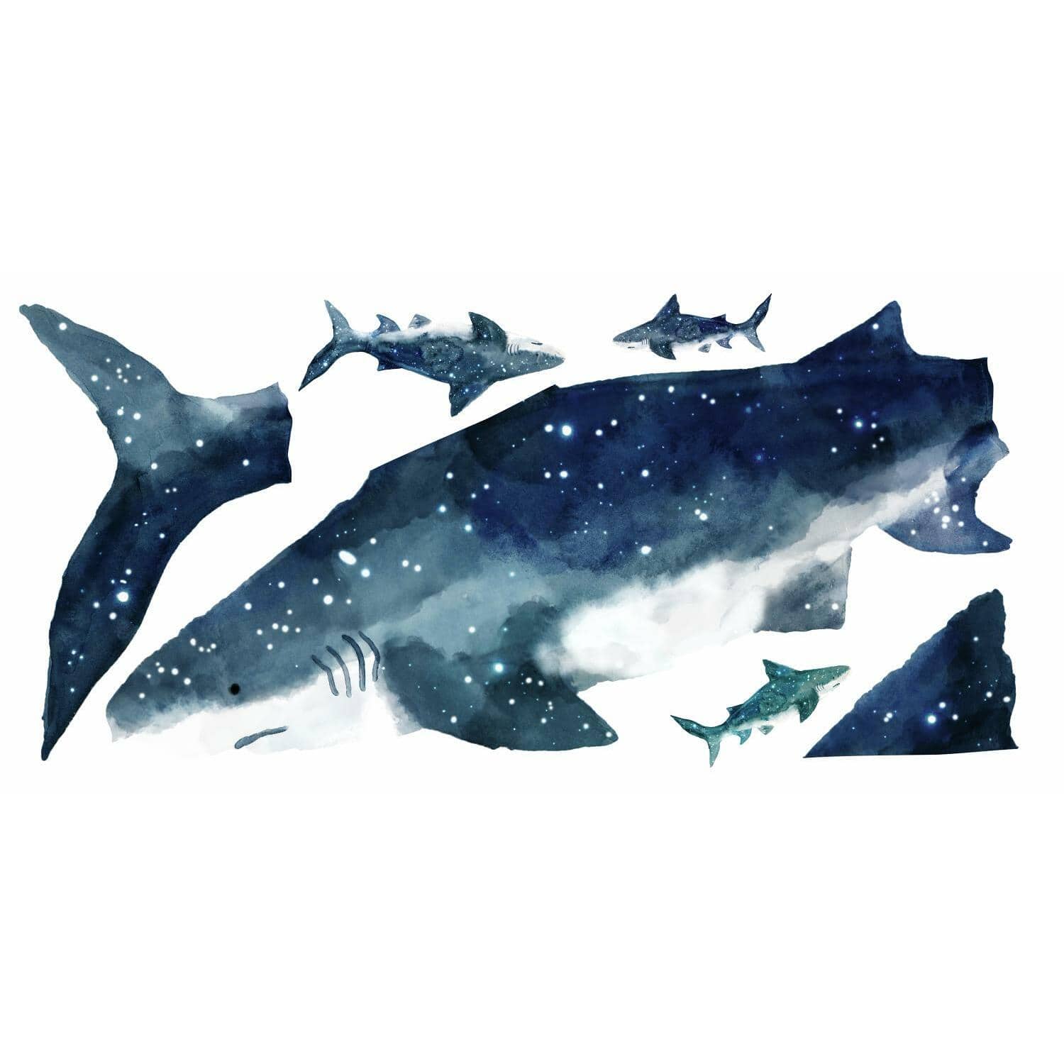 RoomMates Shark Peel & Stick Giant Wall Decals