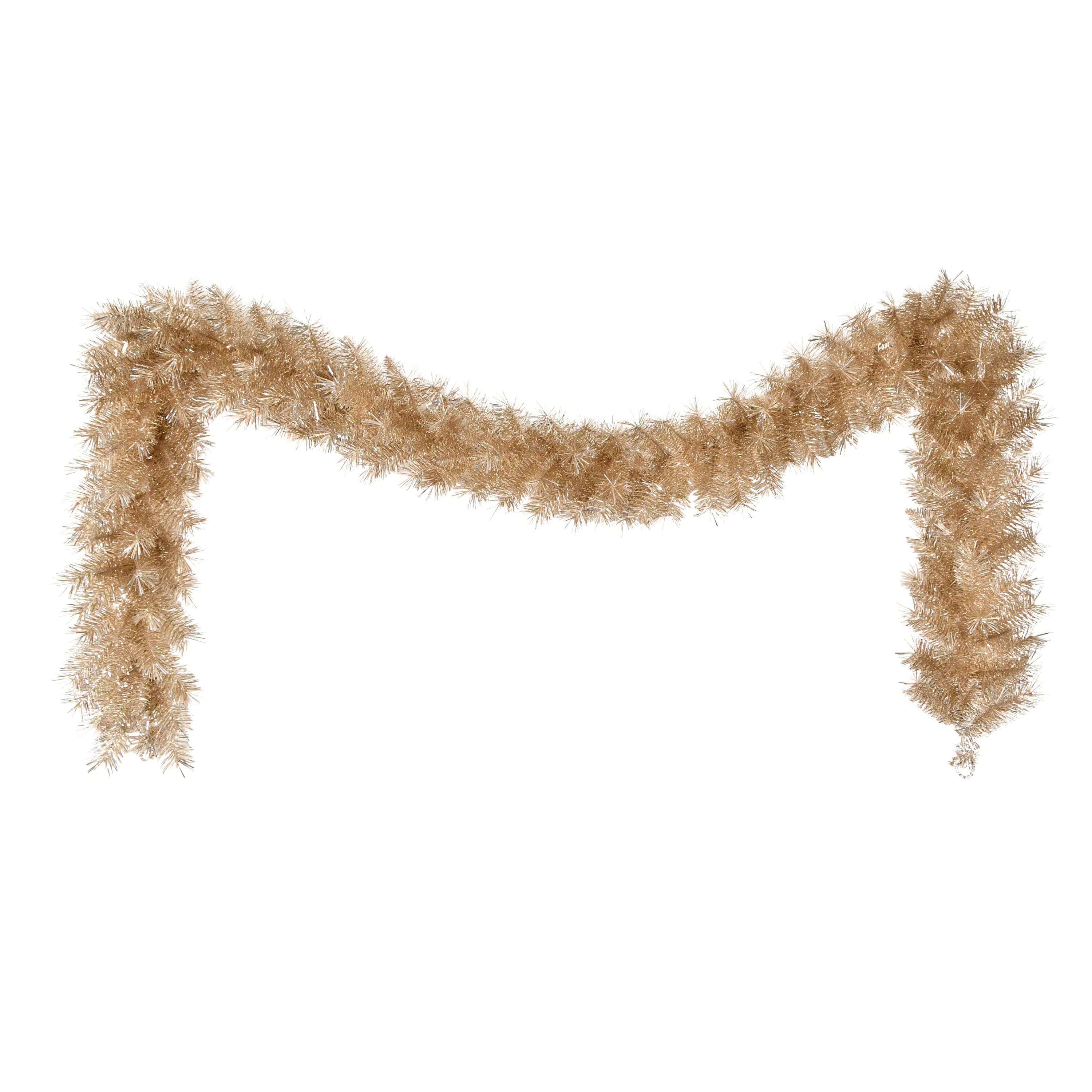 9ft. Artificial Rose Gold Round Valley Pine Garland