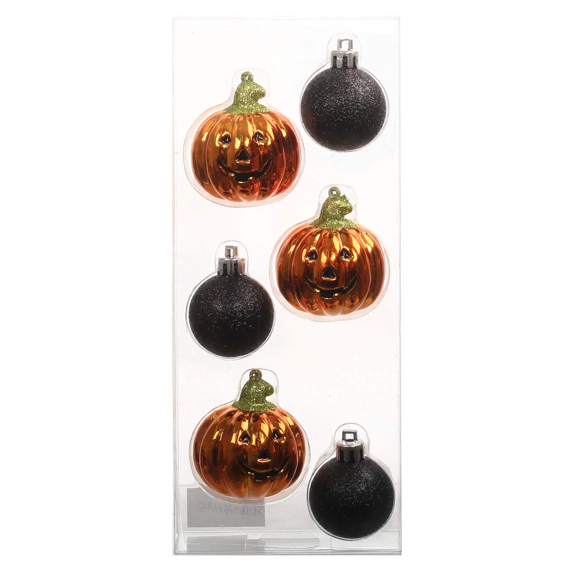 6 Pack Jack-o'-Lantern & Ball Shatterproof Ornaments by Ashland®